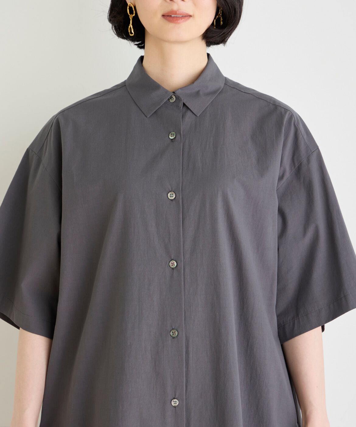 7-IDconcept.「オーバーサイズシャツ」|ワンピース|