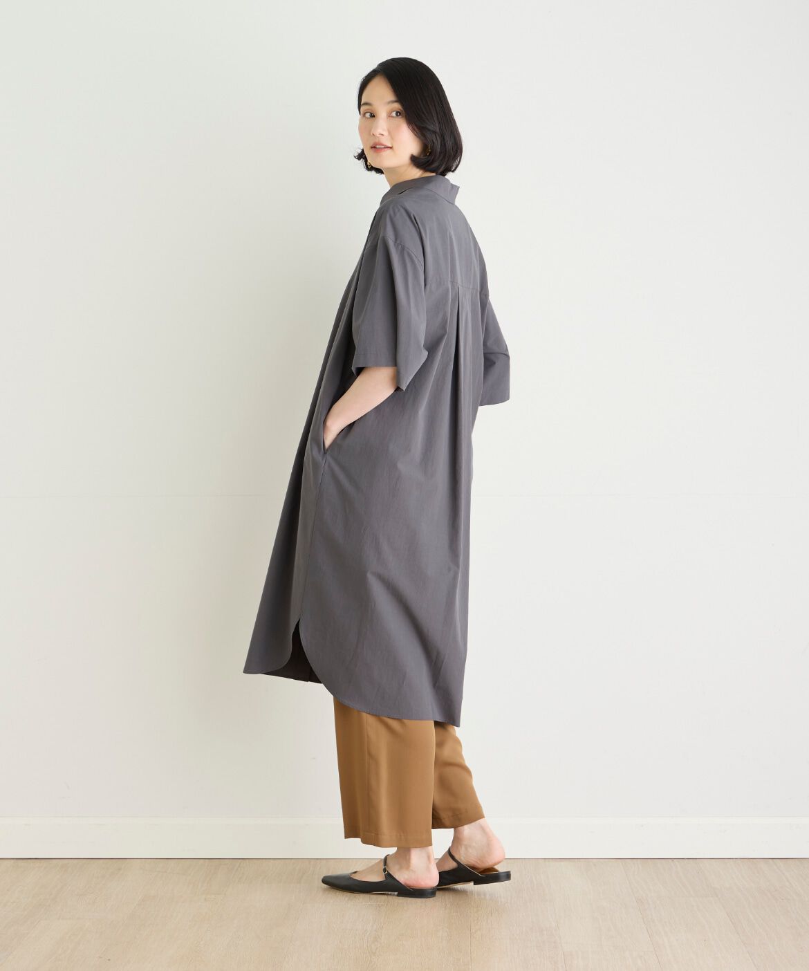 7-IDconcept.「オーバーサイズシャツ」|ワンピース|