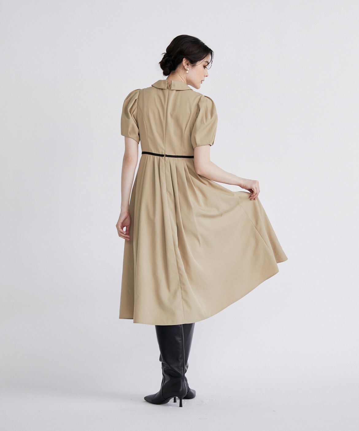 Maglie le cassetto「《M Maglie le cassetto》衿付きボリュームスリーブワンピース」|ワンピース|