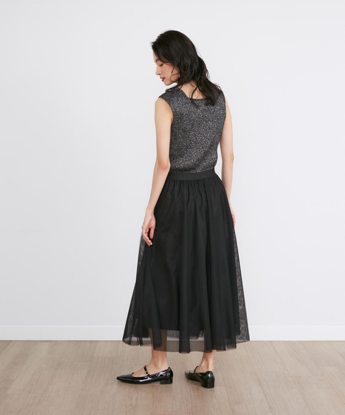 INED「ラメノースリーブニット《Luftrobe》」|ニット・セーター|