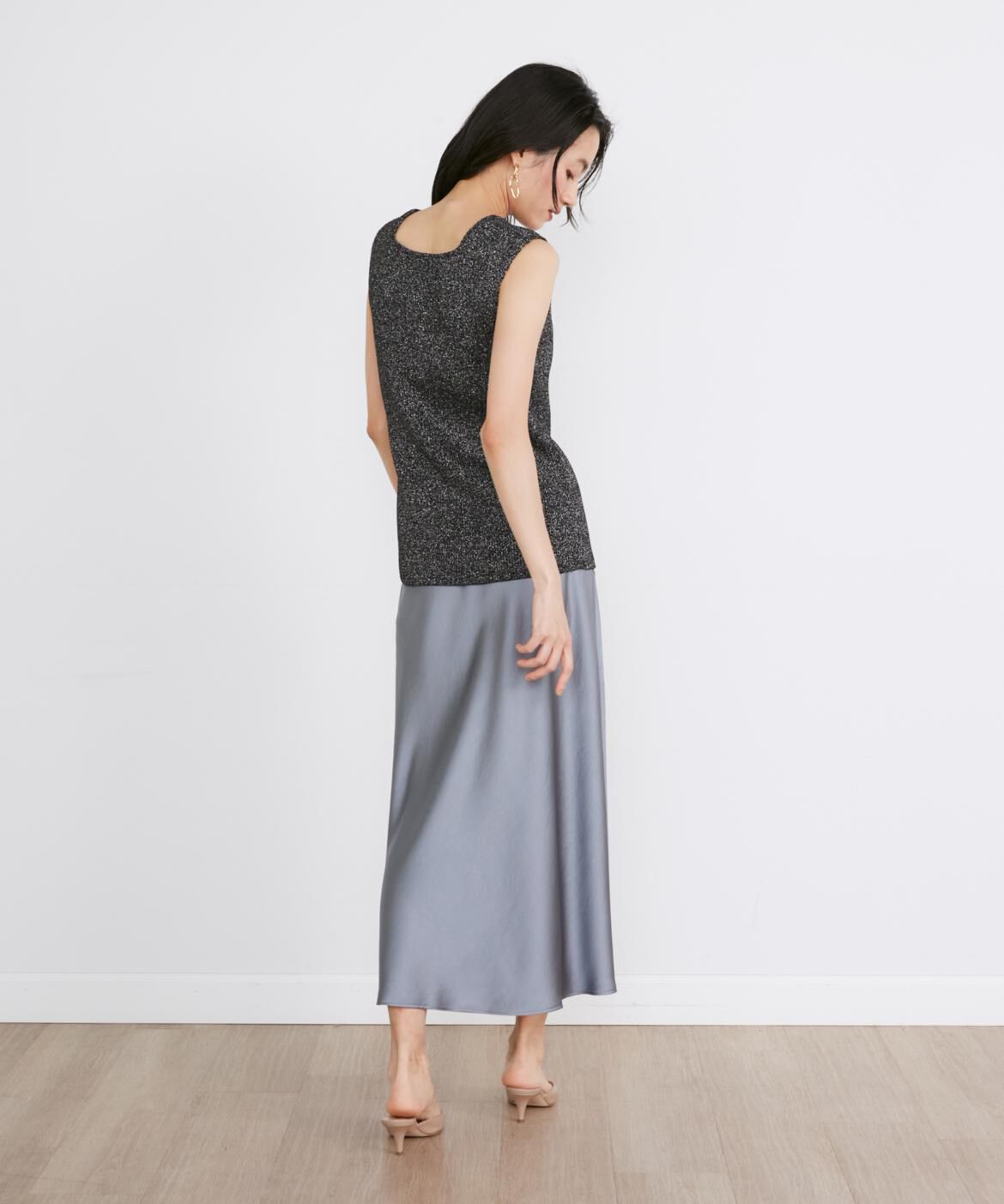 INED「ラメノースリーブニット《Luftrobe》」|ニット・セーター|