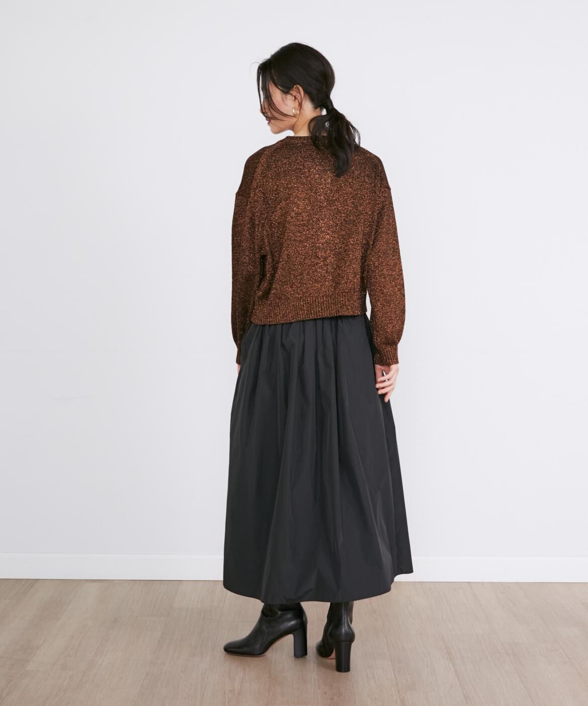 INED「ラメコンパクトカーディガン《Luftrobe》」|カーディガン|