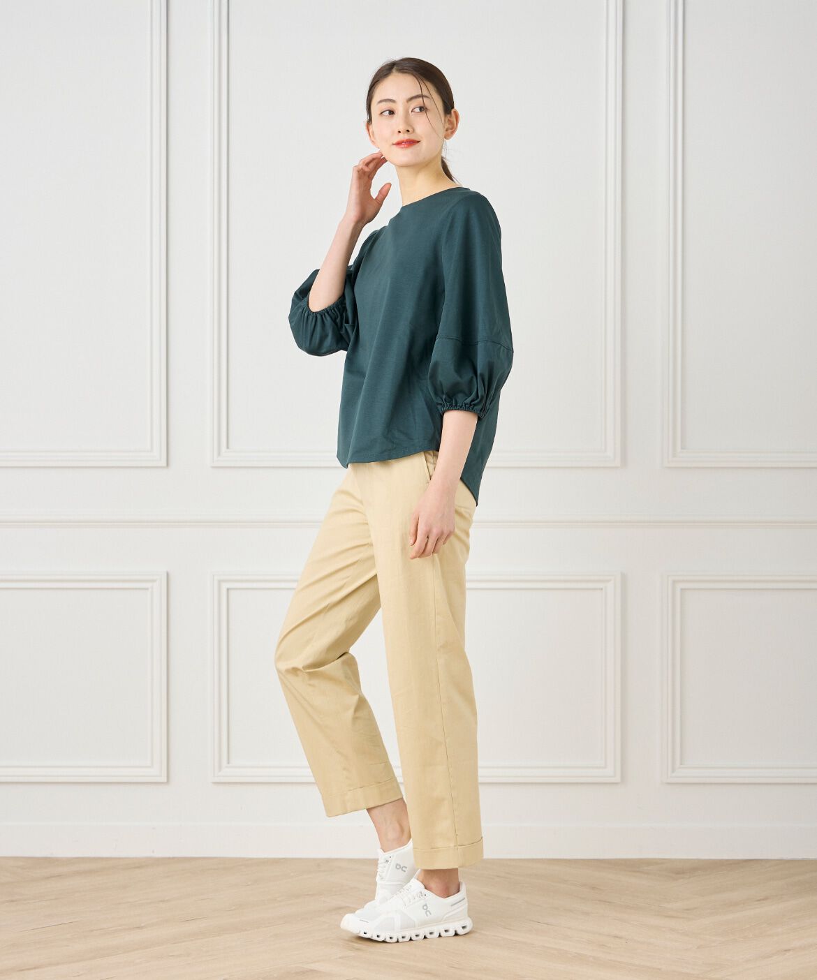 I.T.'S international「デザインスリーブプルオーバーカットソー」|Tシャツ・カットソー|