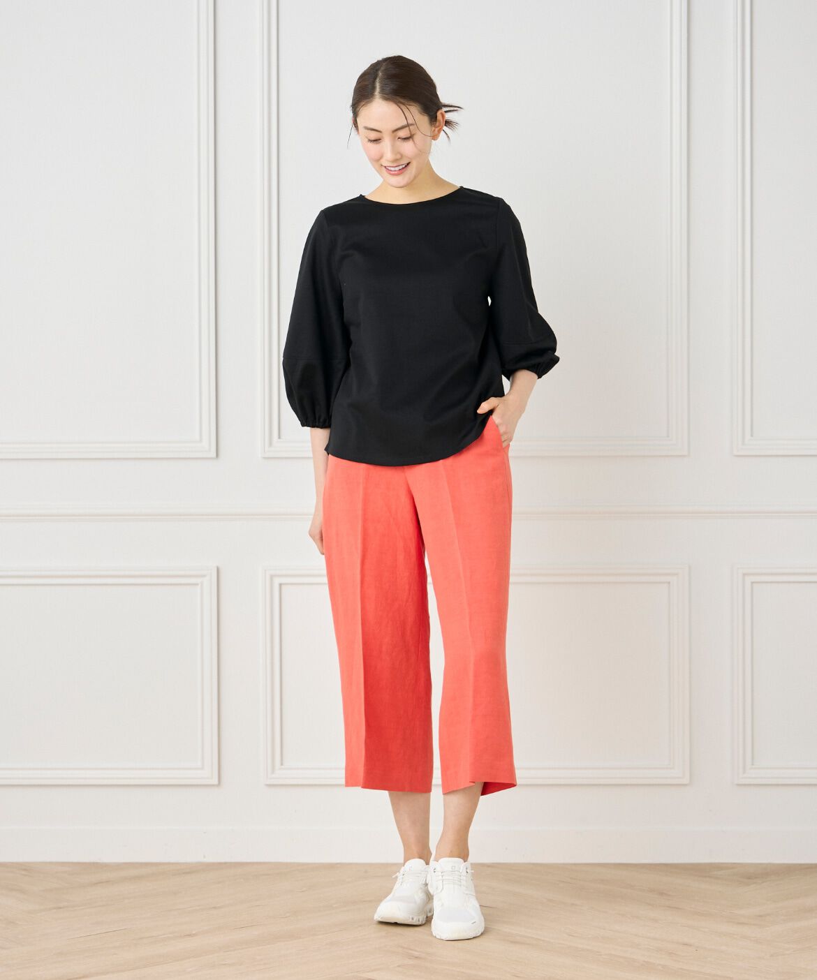 I.T.'S international「デザインスリーブプルオーバーカットソー」|Tシャツ・カットソー|