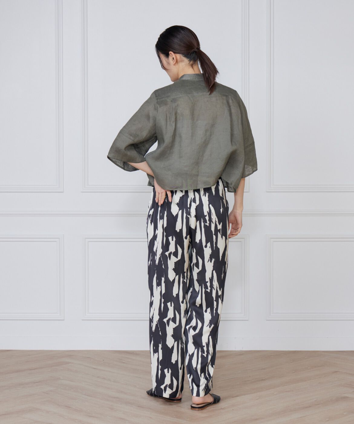 INED「リネンコクーンスリーブブラウス」|シャツ・ブラウス|