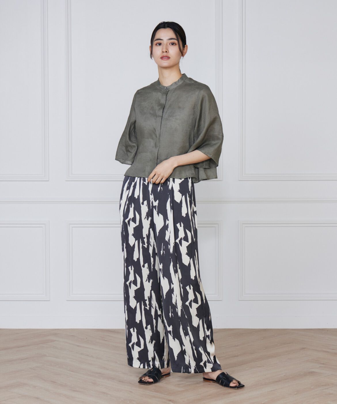 INED「リネンコクーンスリーブブラウス」|シャツ・ブラウス|