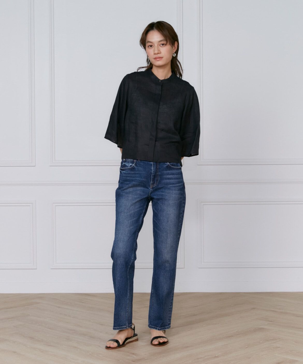 INED「リネンコクーンスリーブブラウス」|シャツ・ブラウス|