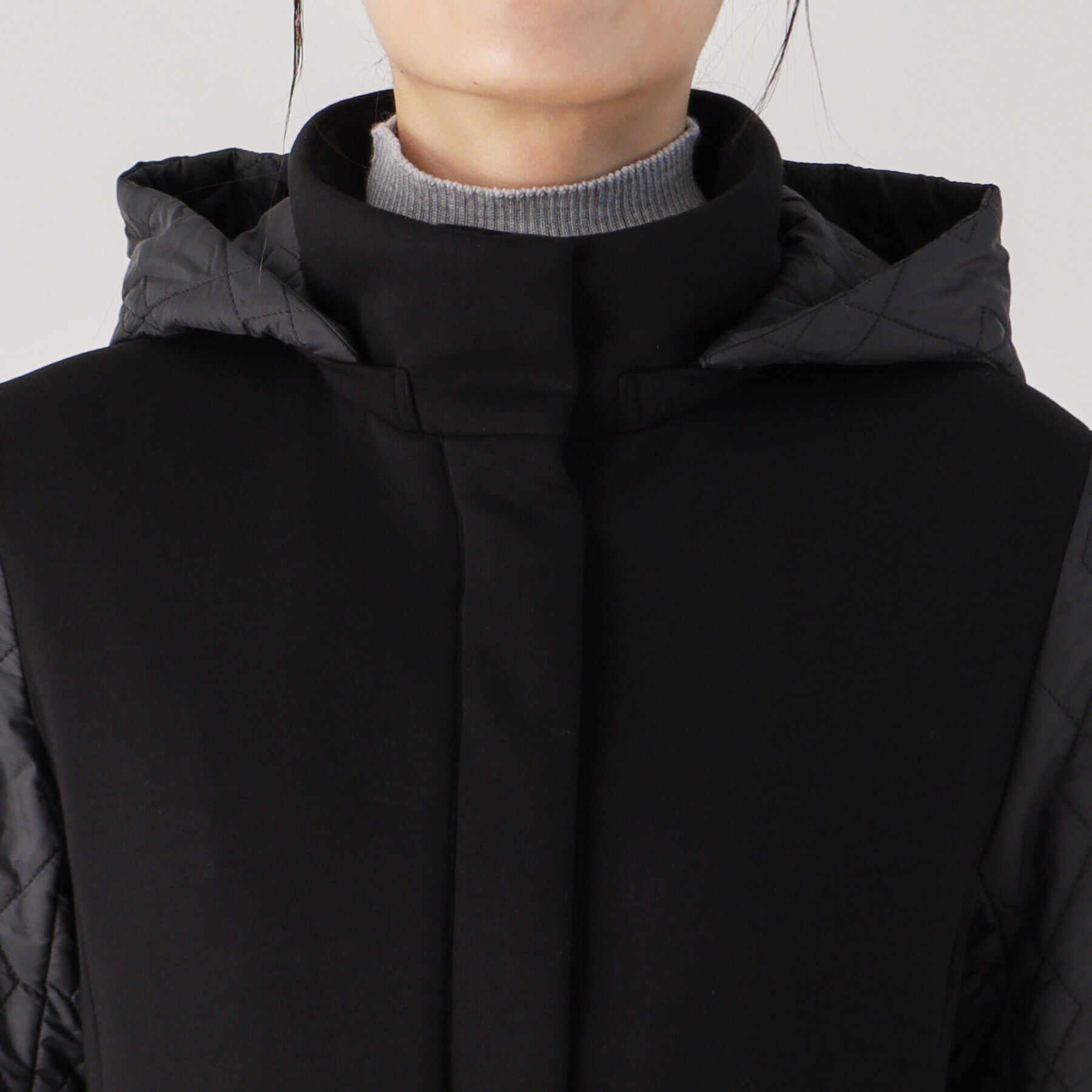 COUP DE CHANCE「【中綿キルトコート／軽くて暖かい／フード取外し可】細見えと着心地の良さ◎中綿キルトコート」|ダウン|