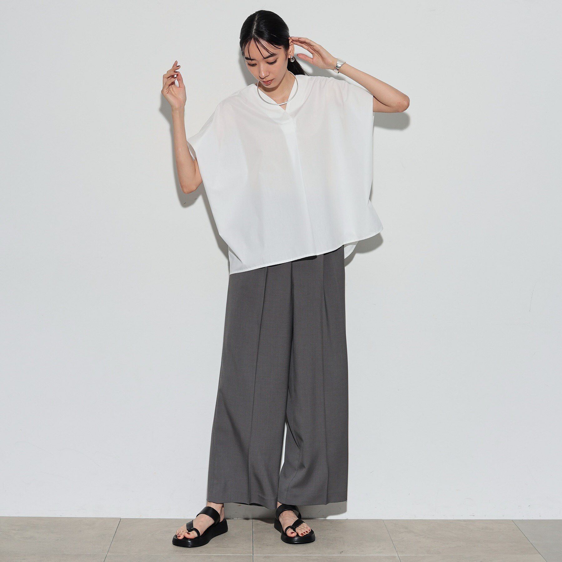 GALLEST「ノースリーブドルマンブラウス」|シャツ・ブラウス|