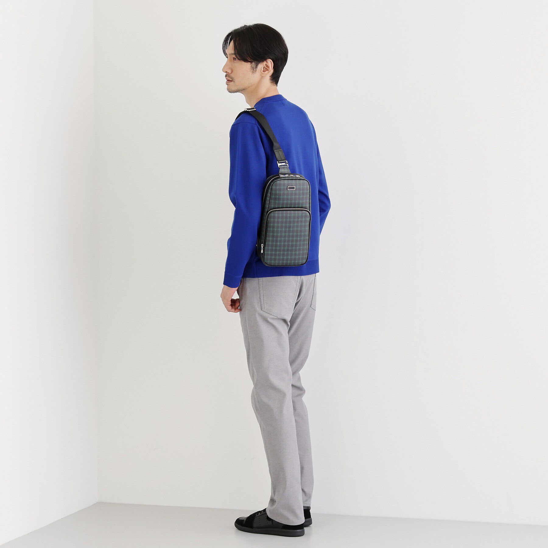 TAKEO KIKUCHI「ガンクラブチェック プリント ワンショルダーバッグ」|その他|