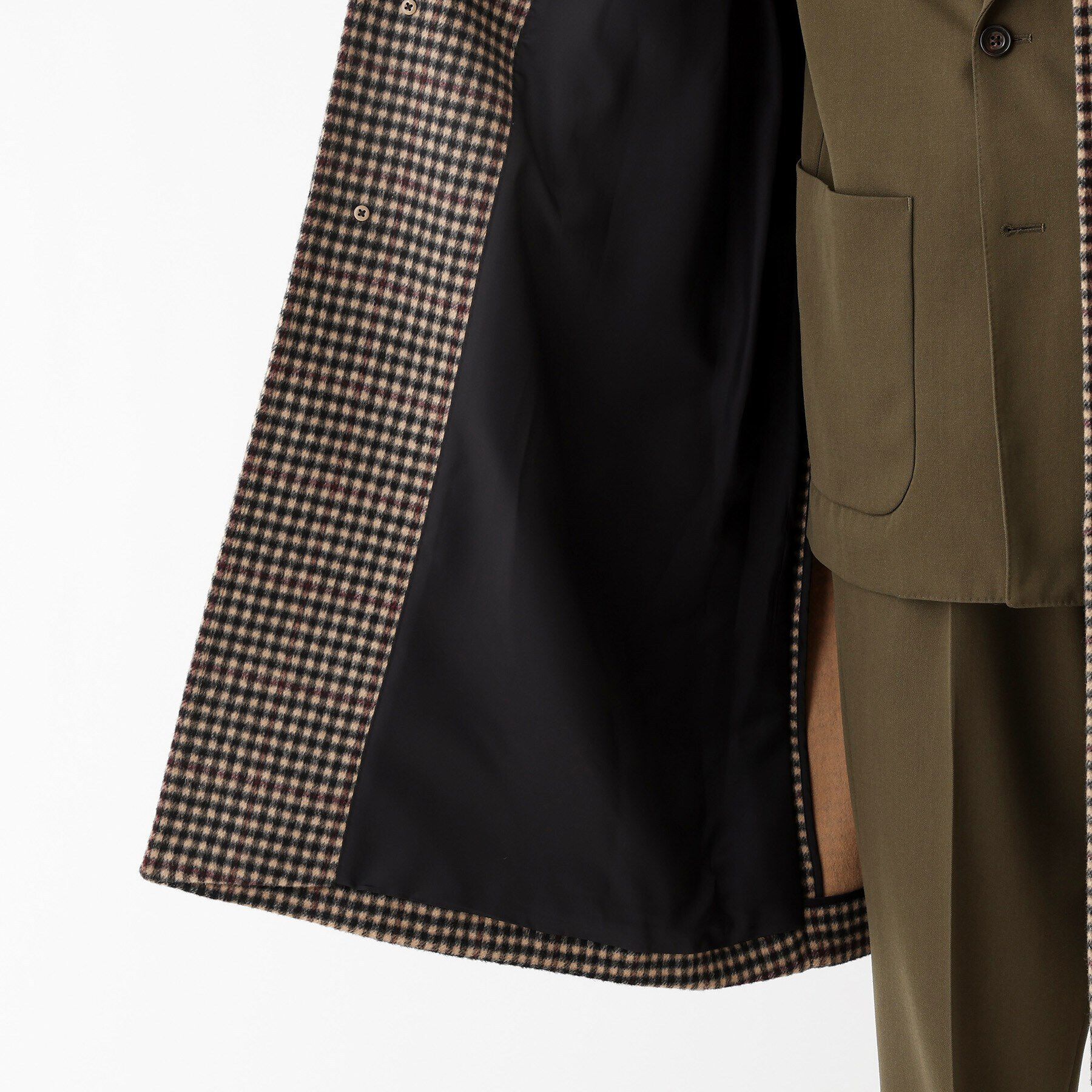 TAKEO KIKUCHI「【THE FLAGSHIP】ウールカシミヤ ダブルフェイス ビーバー コート」|ステンカラーコート|