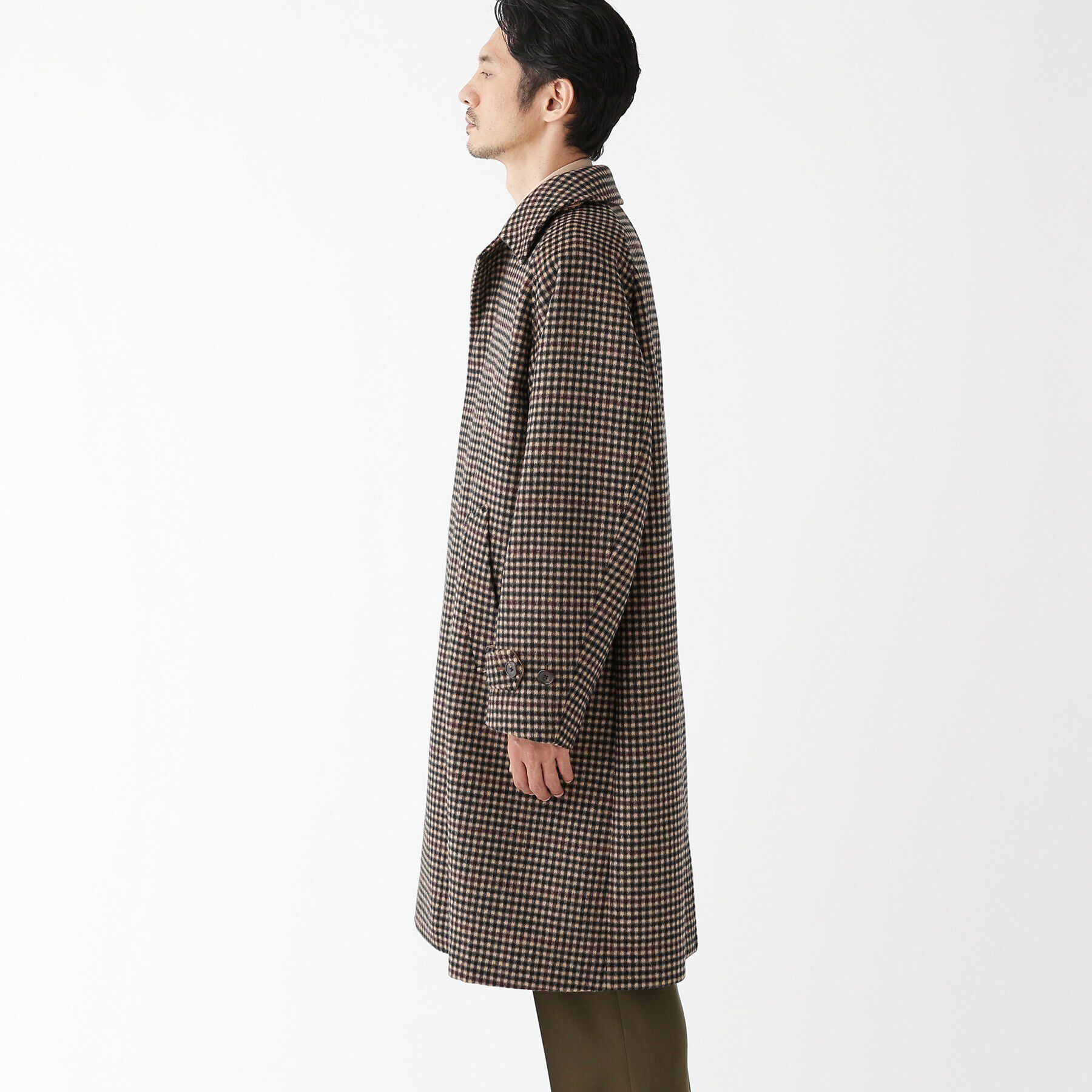 TAKEO KIKUCHI「【THE FLAGSHIP】ウールカシミヤ ダブルフェイス ビーバー コート」|ステンカラーコート|