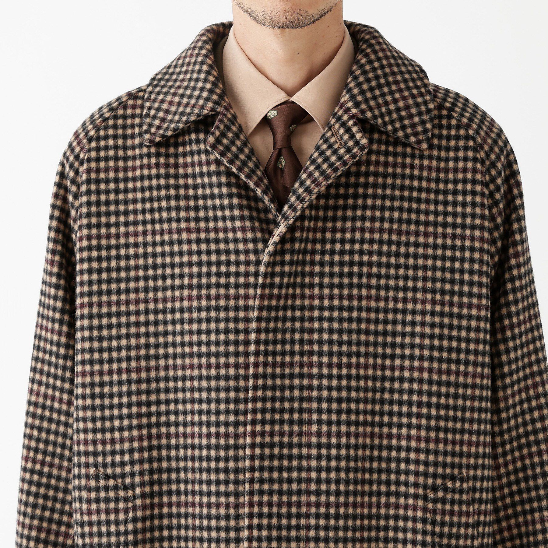 TAKEO KIKUCHI「【THE FLAGSHIP】ウールカシミヤ ダブルフェイス ビーバー コート」|ステンカラーコート|