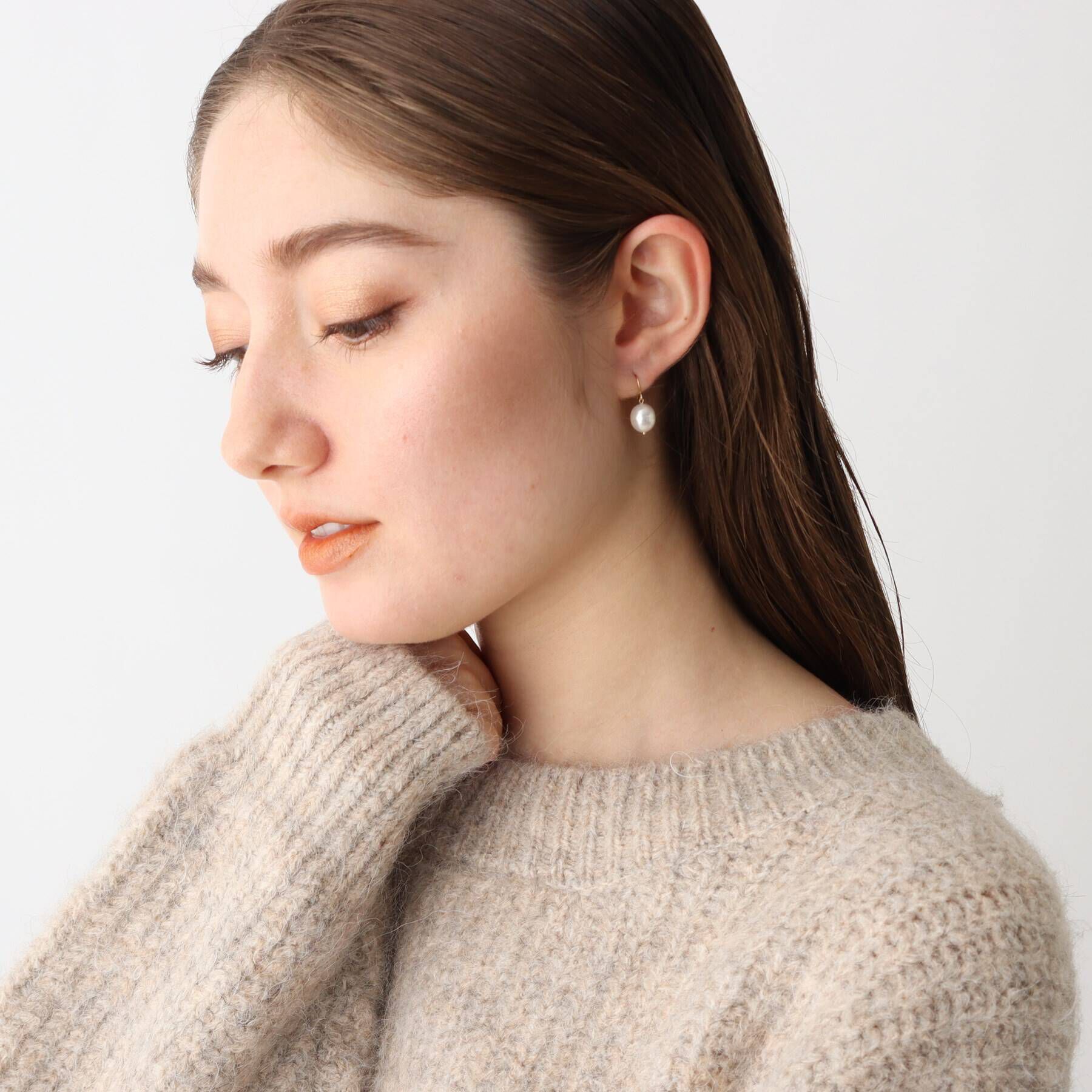 OPAQUE.CLIP「K10 淡水パールピアス」|ピアス|