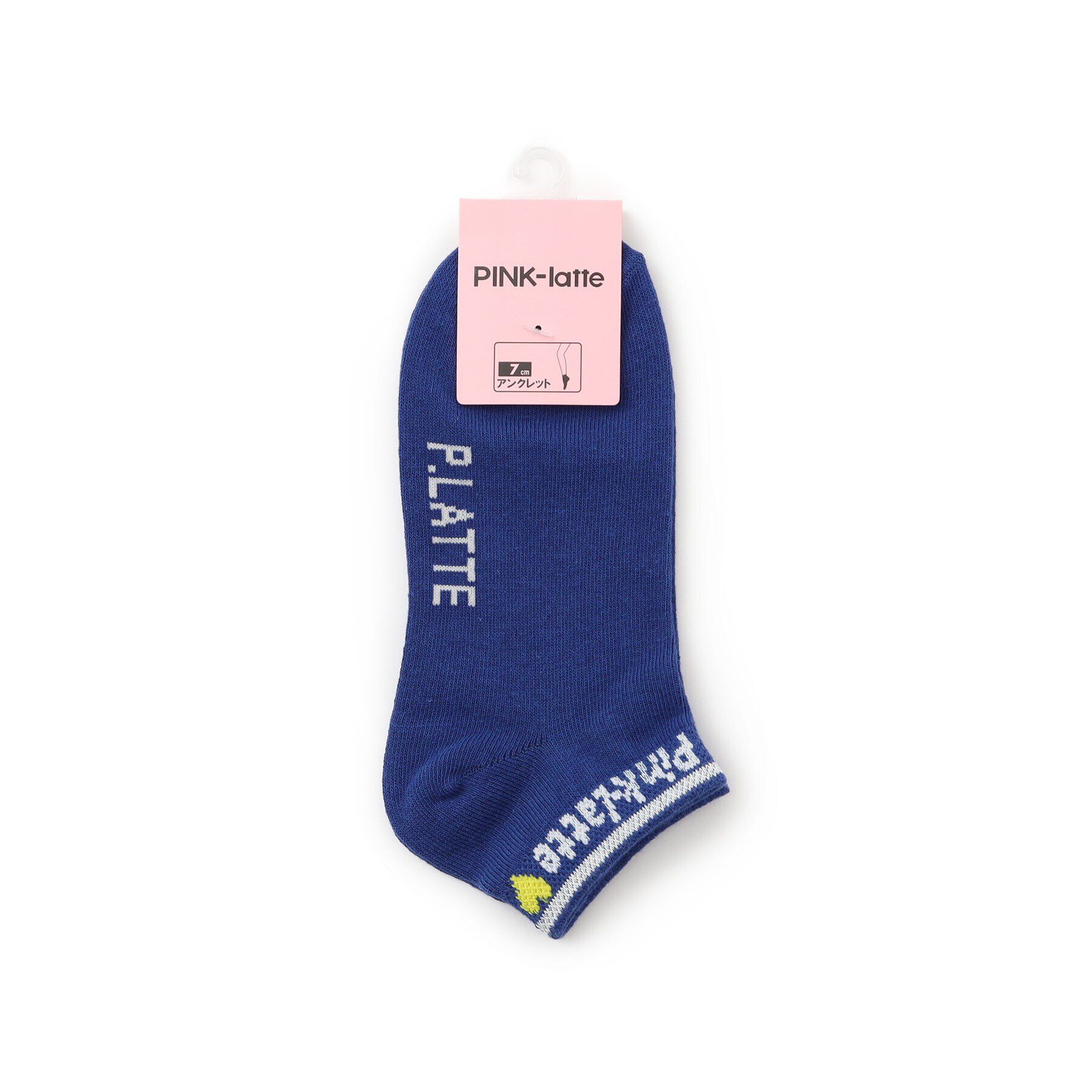 PINK-latte「リブロゴショート丈ソックス」|ソックス|