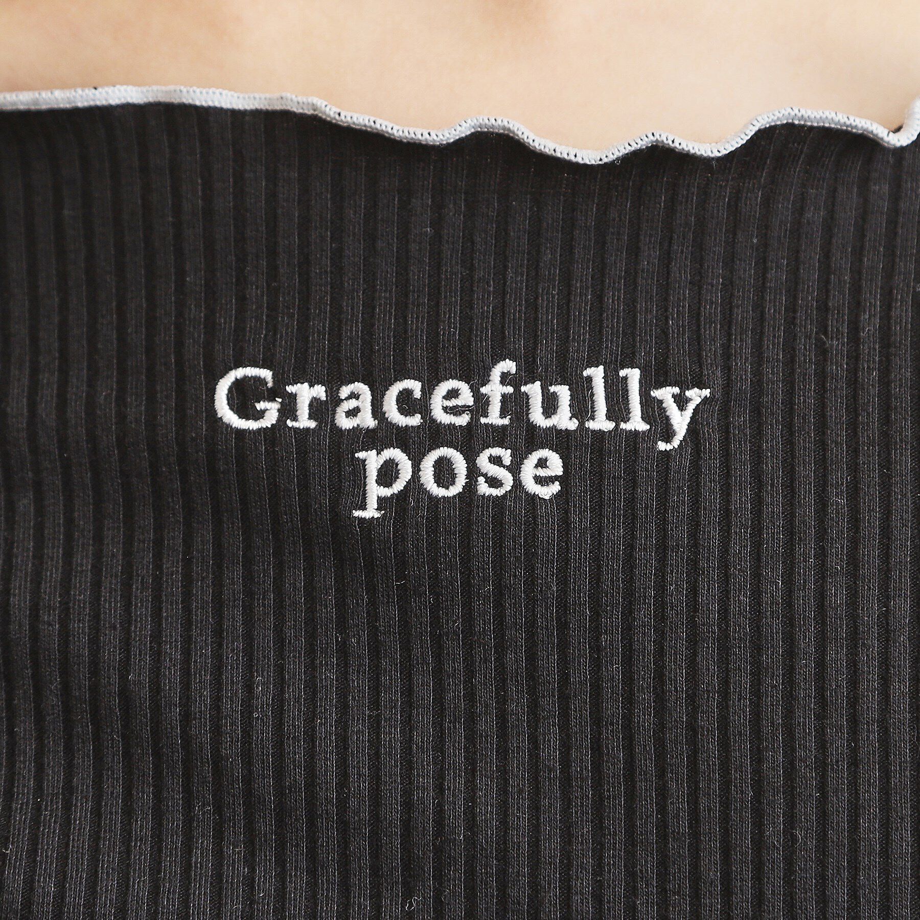 PINK-latte「【セットアイテム】オフショルテレコTシャツ＋テレコキャミ」|その他|