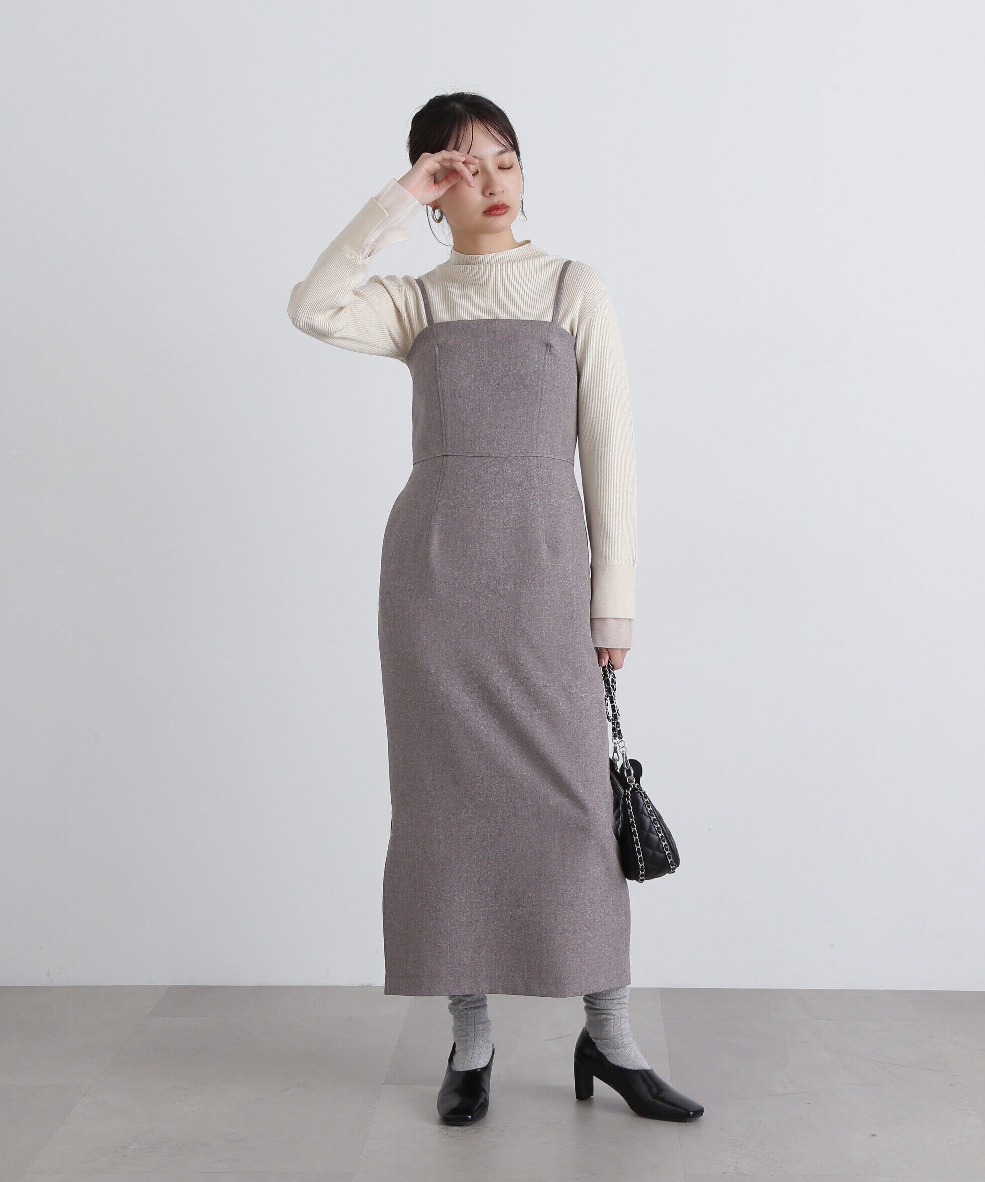  「ベアトップストレートワンピース《S Size Line》」|ワンピース|