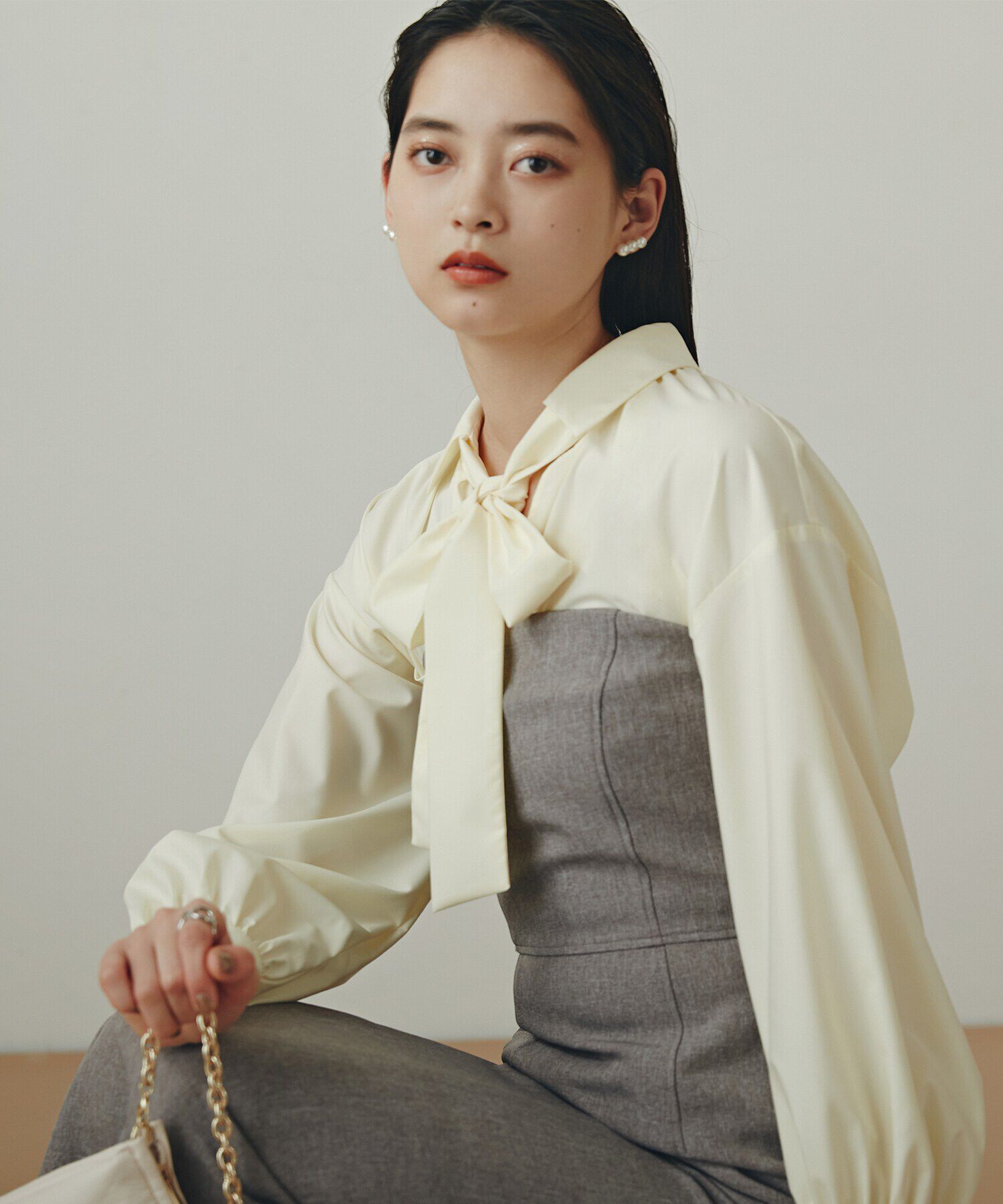  「ベアトップストレートワンピース《S Size Line》」|ワンピース|