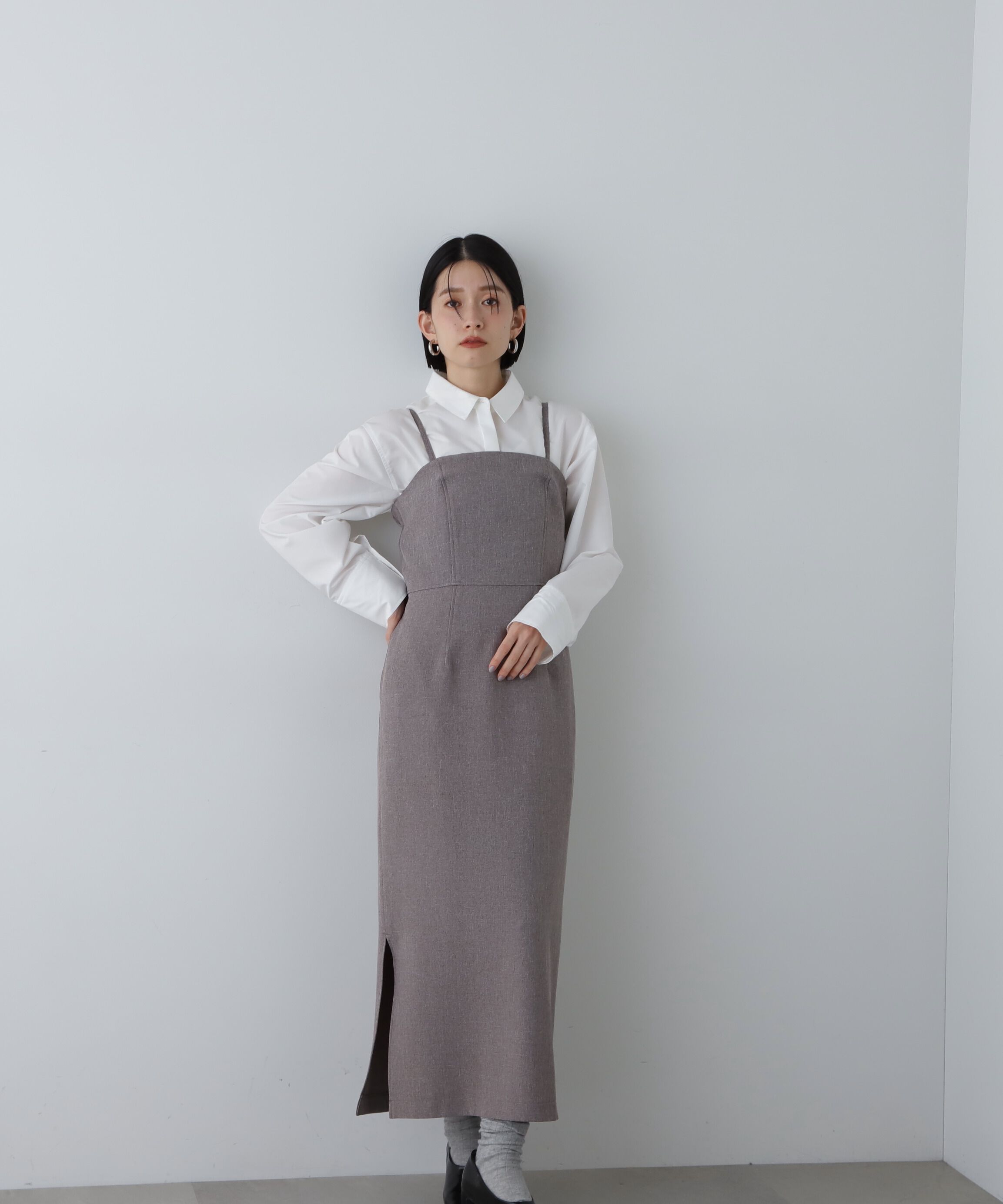  「ベアトップストレートワンピース《S Size Line》」|ワンピース|