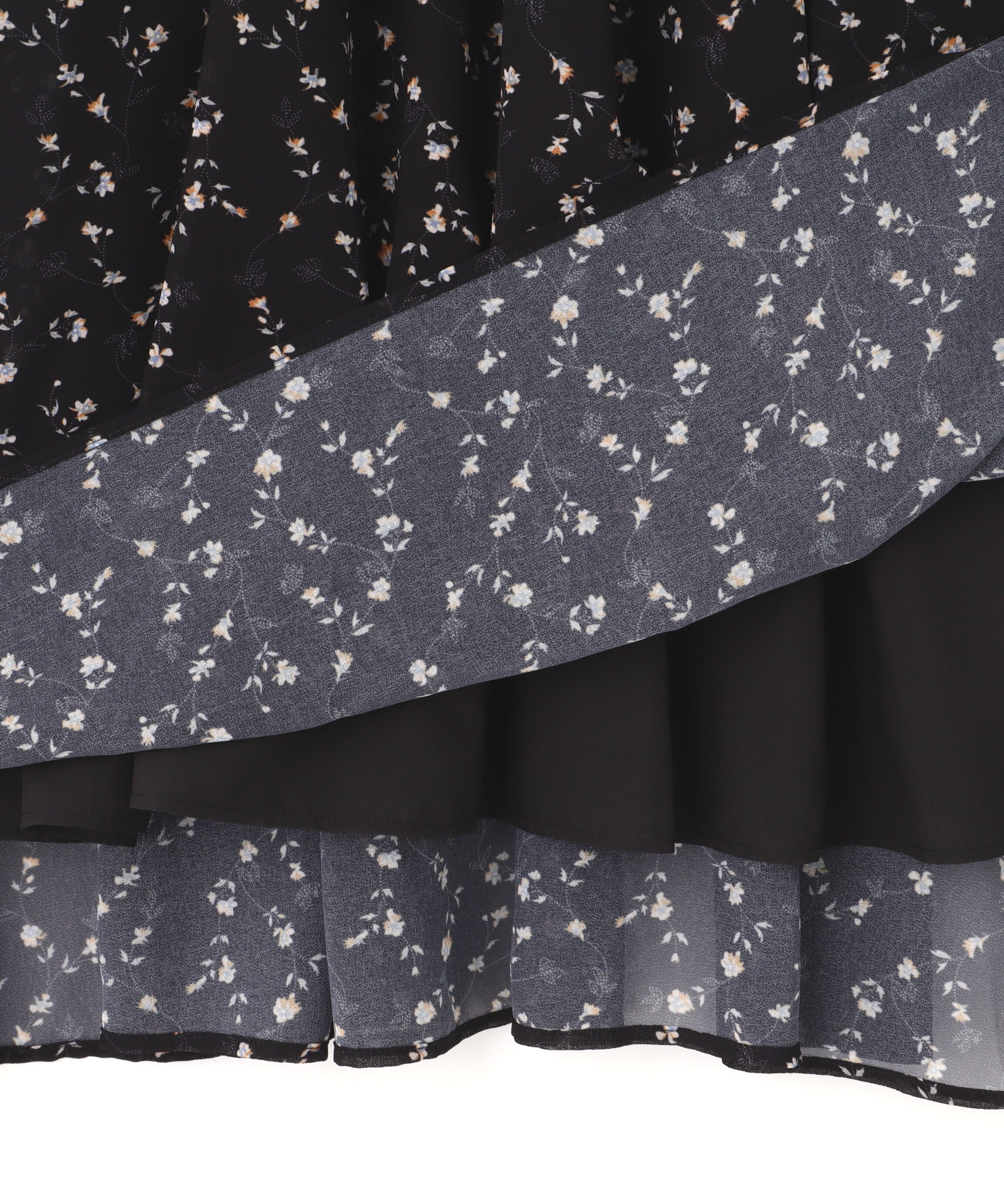  「シフォンフラワープリントワンピース」|ワンピース|