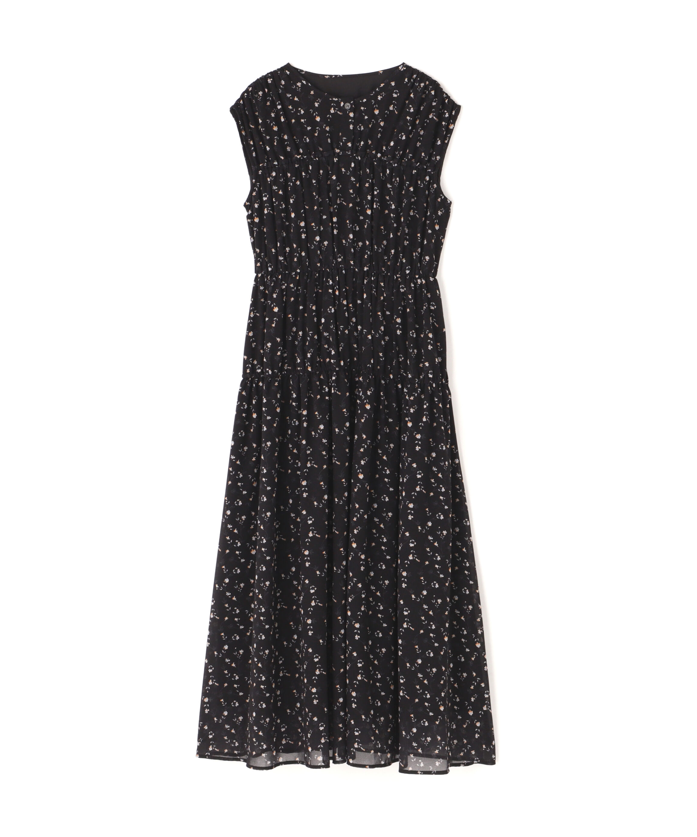  「シフォンフラワープリントワンピース」|ワンピース|