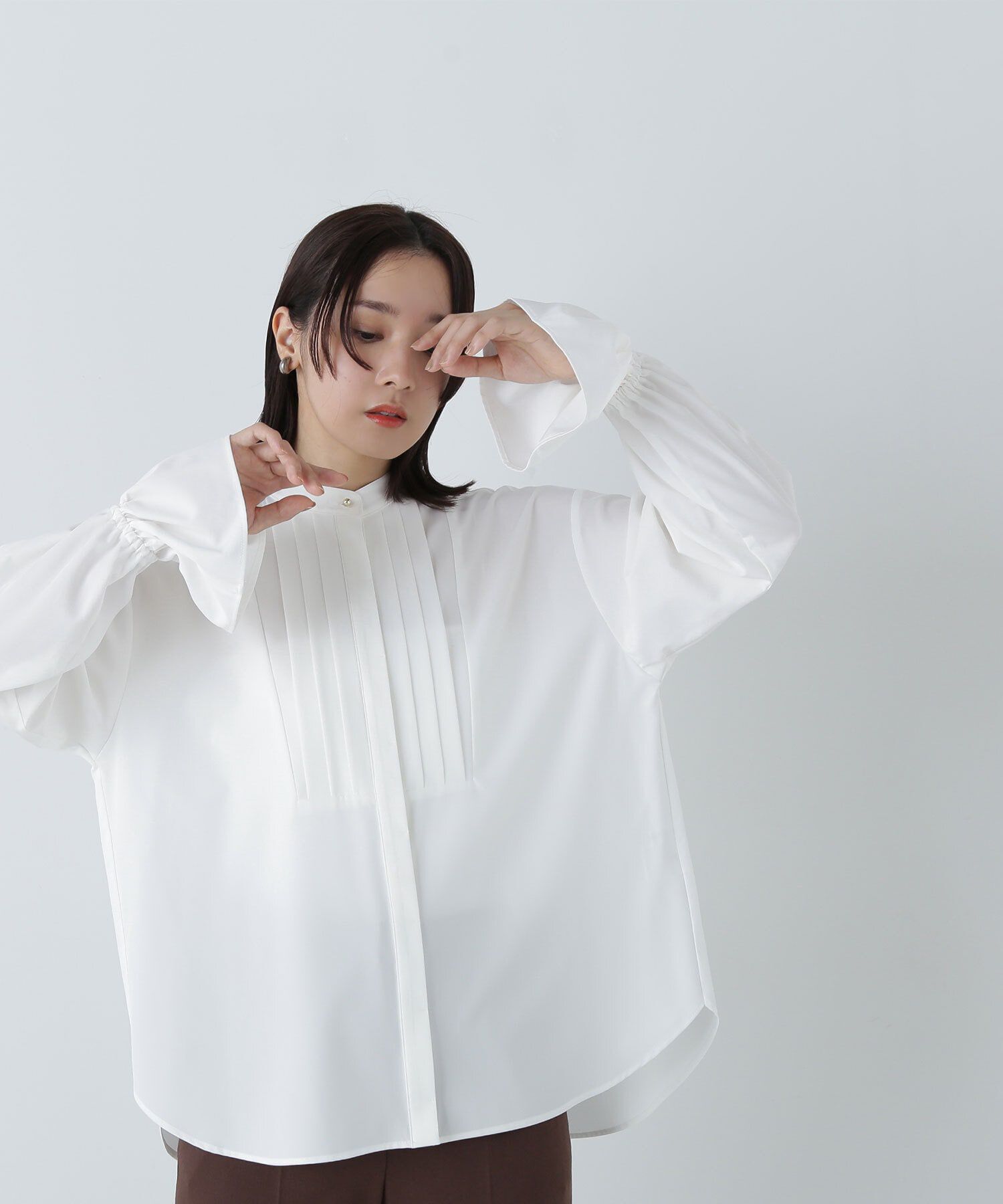  「フリルキャンディースリーブブラウス」|シャツ・ブラウス|オフ1