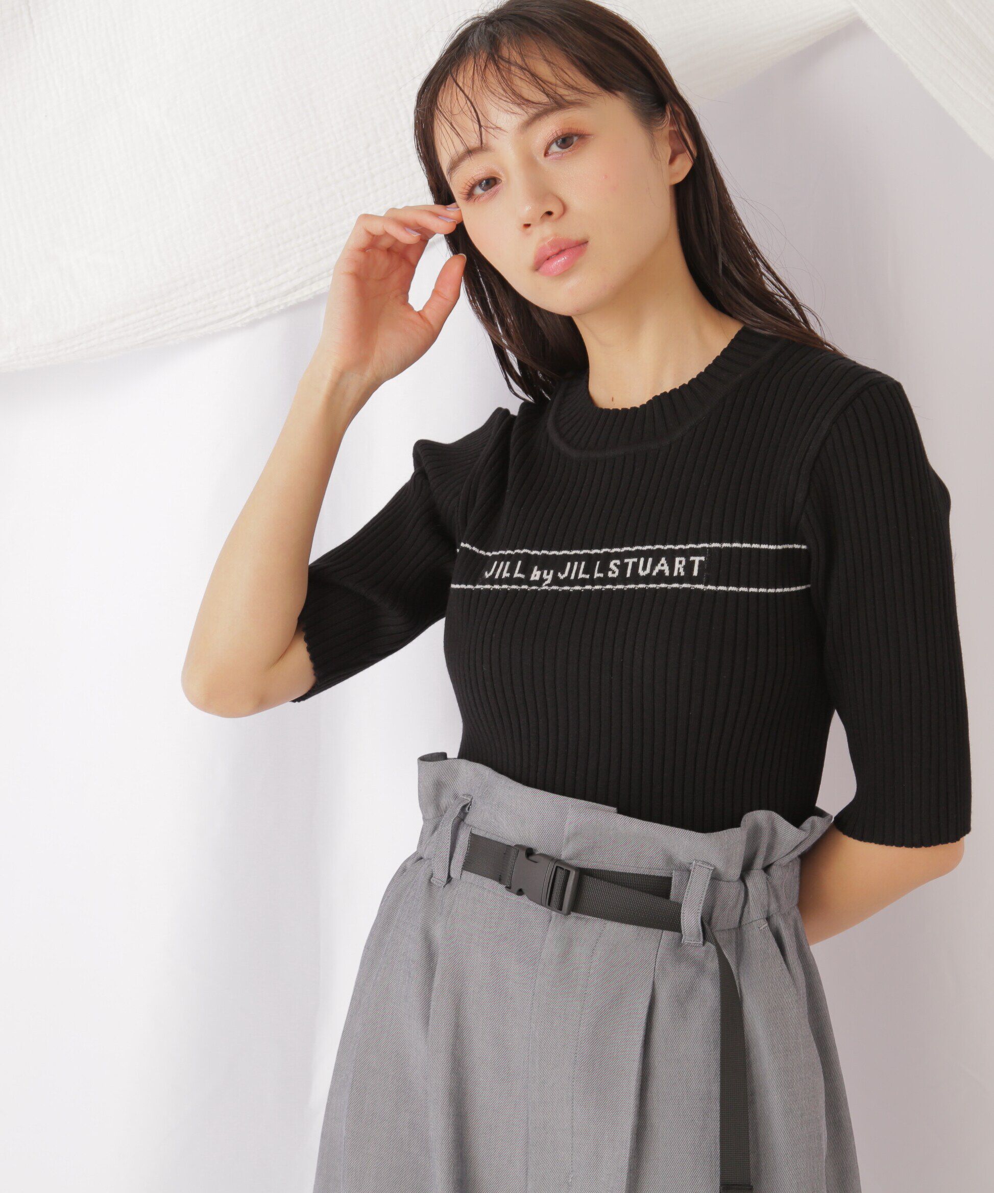  「ロゴジャガードコンパクトニット」|ニット・セーター|