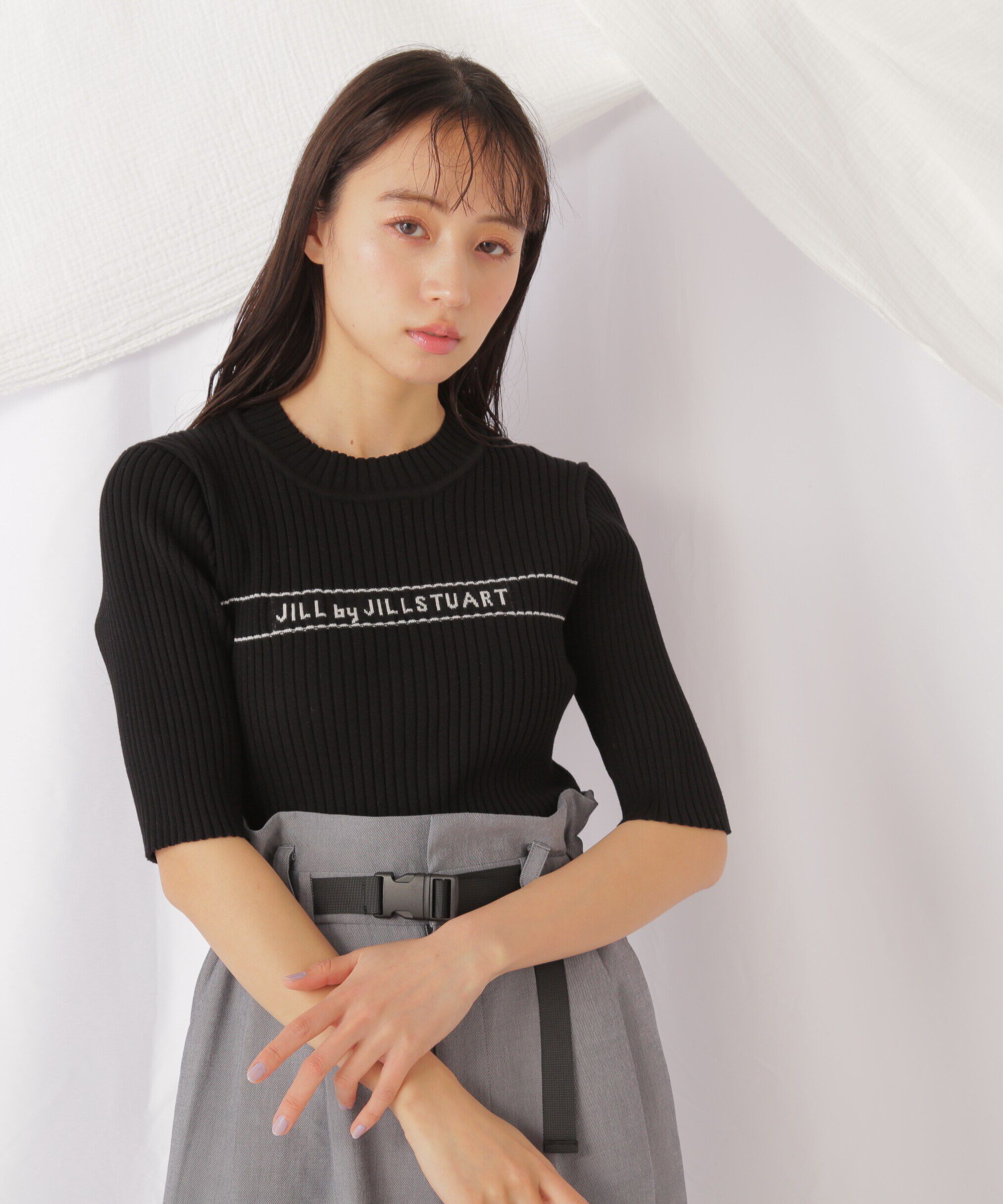  「ロゴジャガードコンパクトニット」|ニット・セーター|