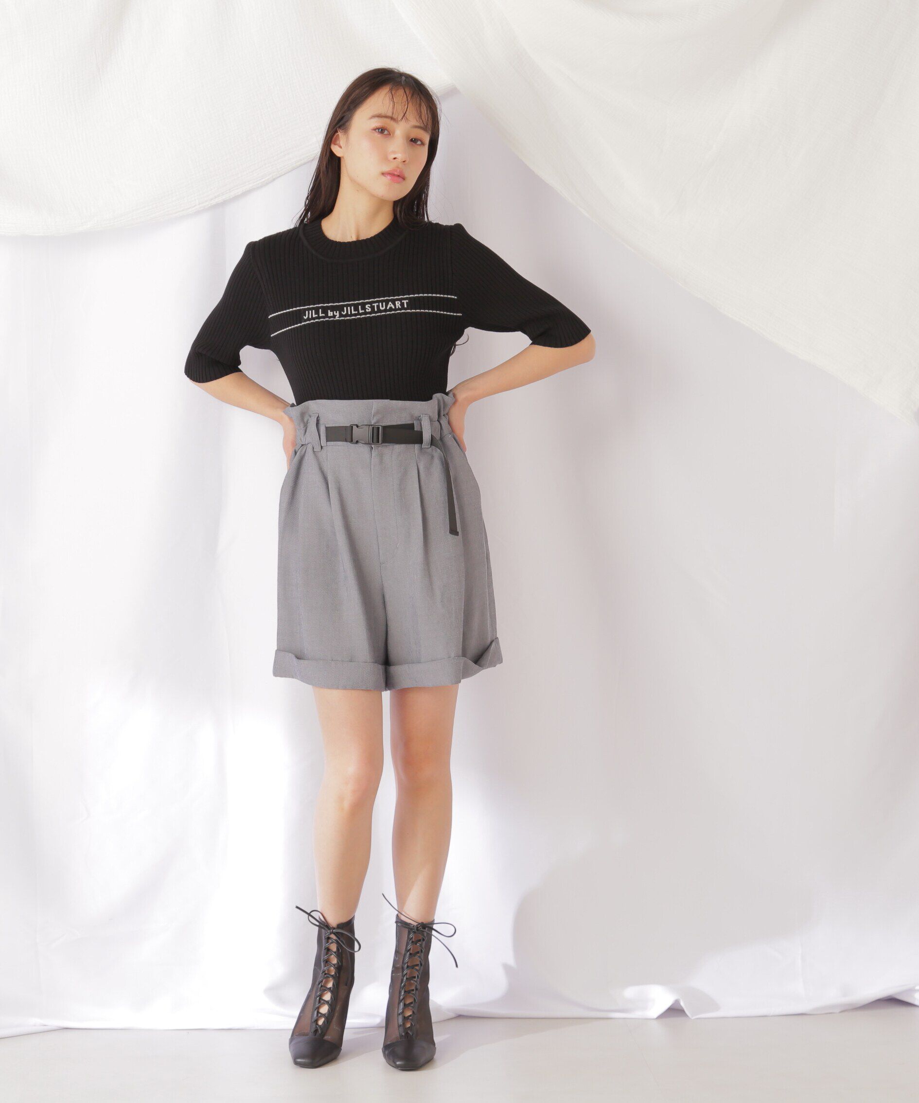  「ロゴジャガードコンパクトニット」|ニット・セーター|