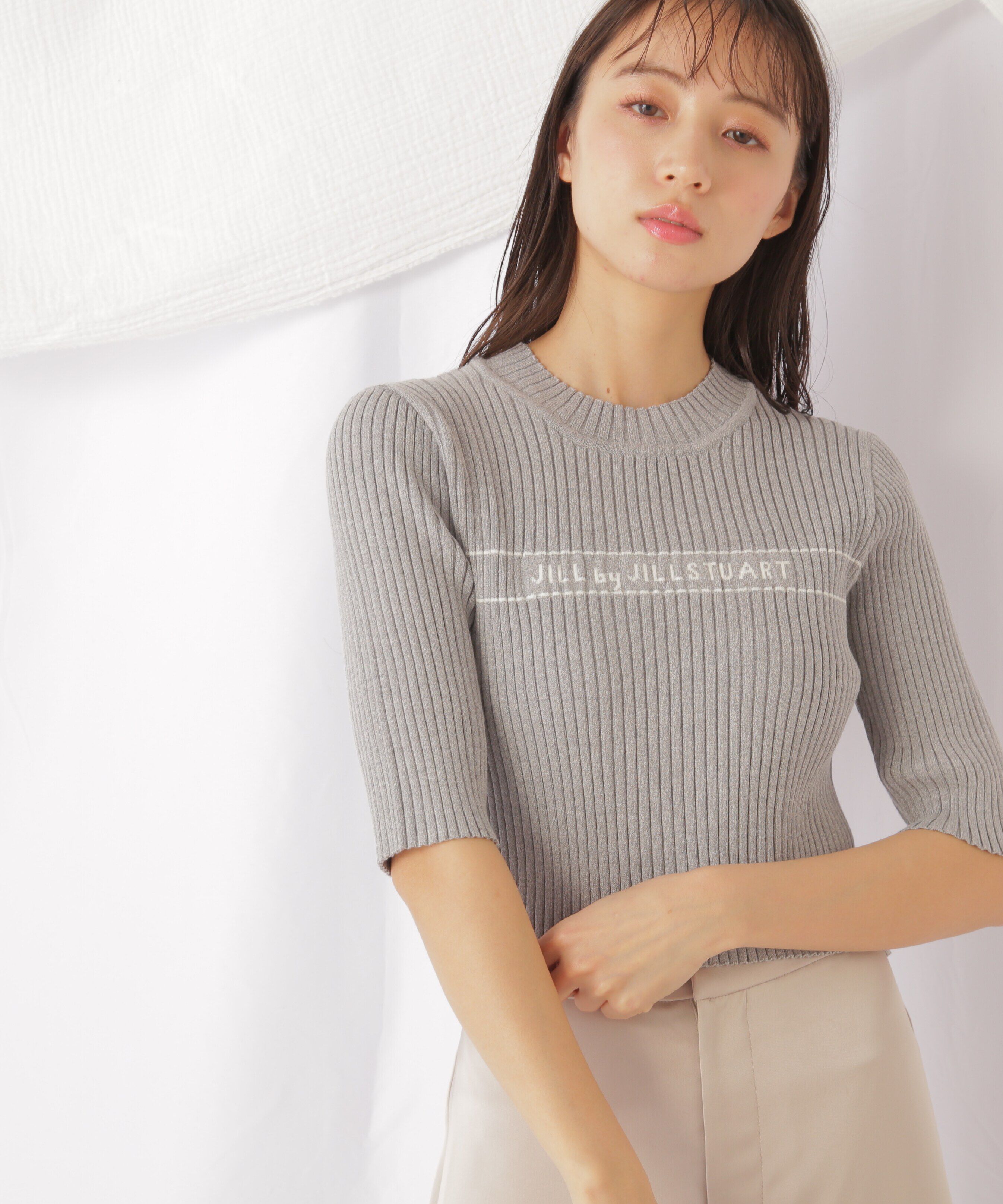  「ロゴジャガードコンパクトニット」|ニット・セーター|