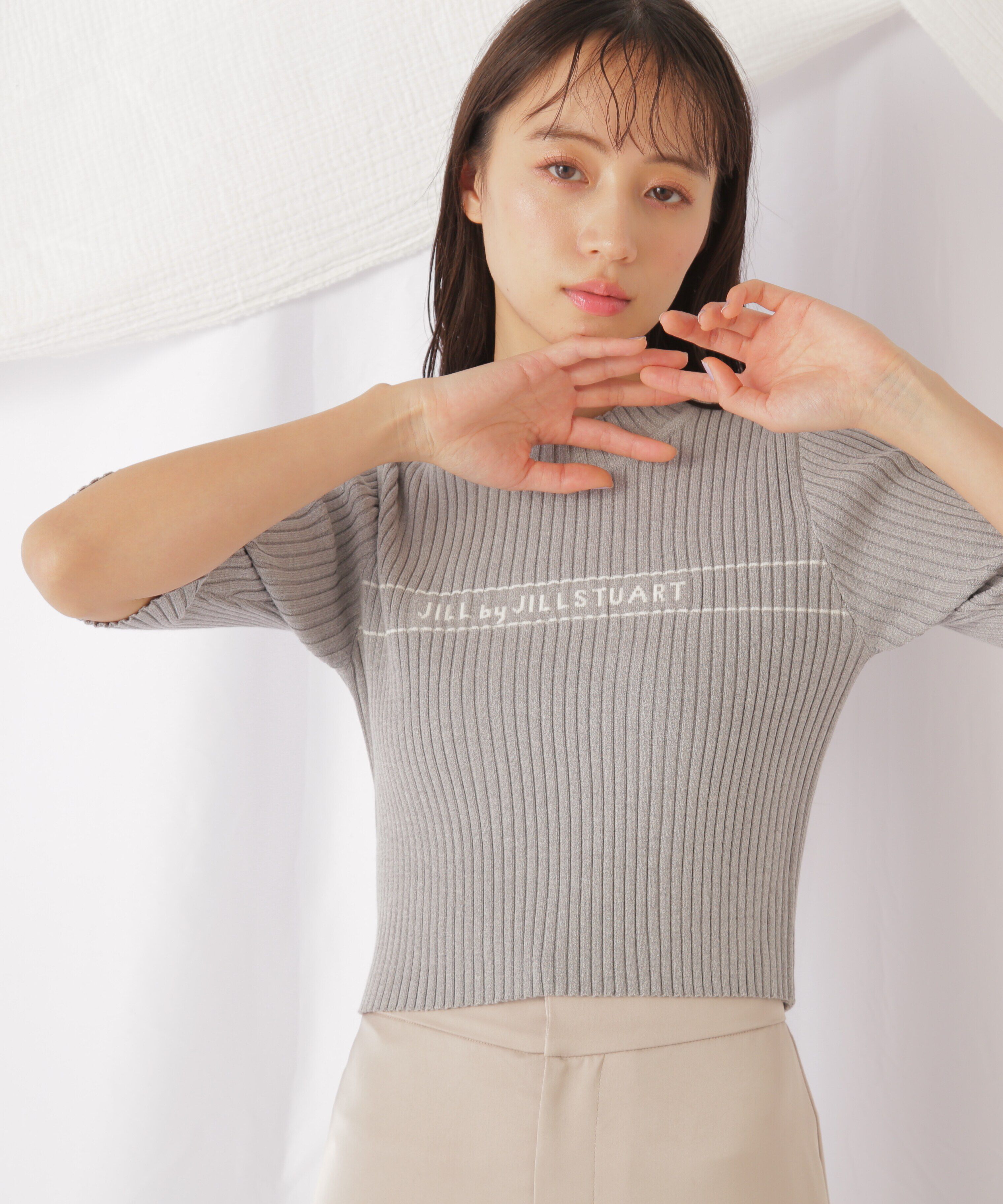  「ロゴジャガードコンパクトニット」|ニット・セーター|