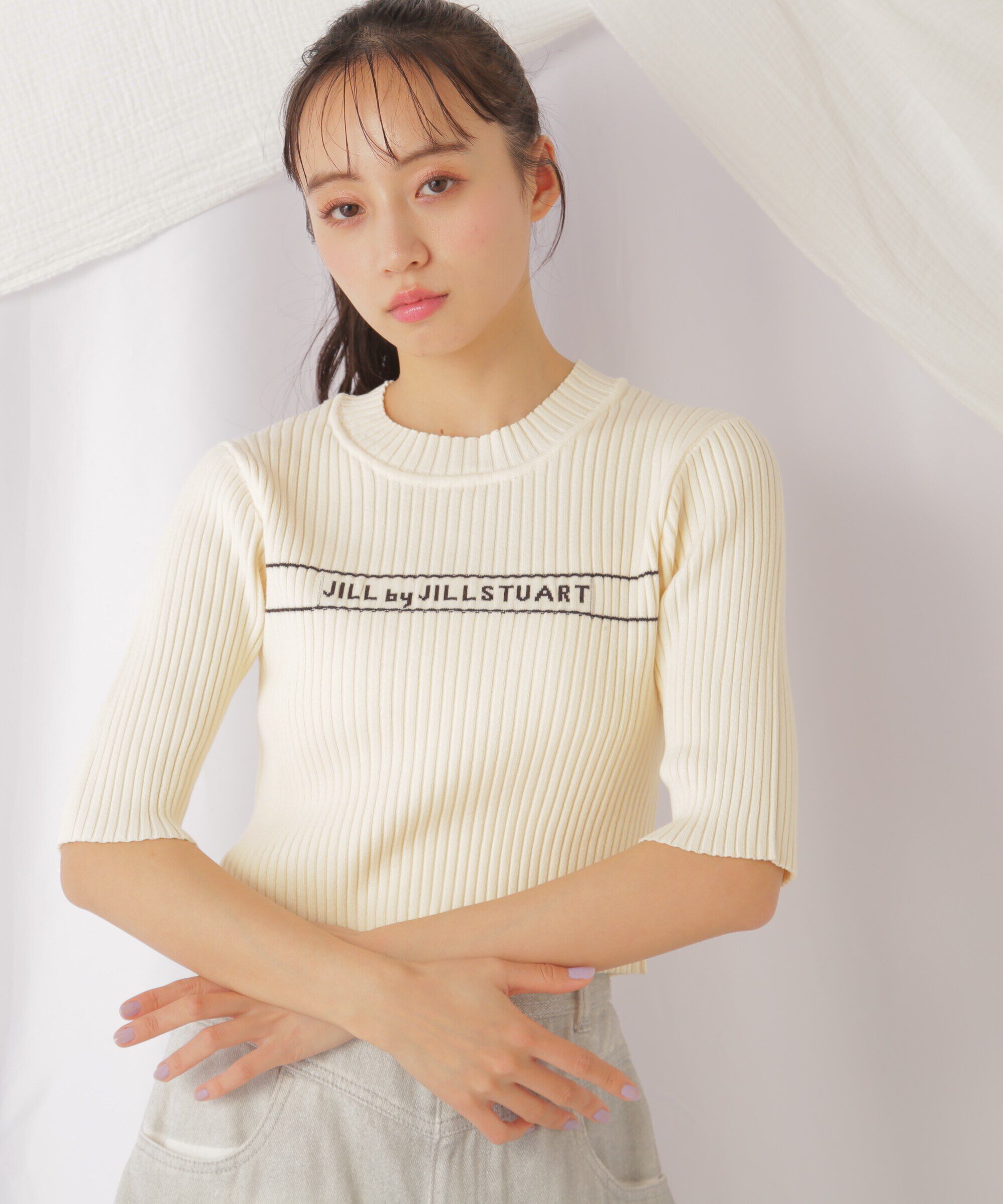  「ロゴジャガードコンパクトニット」|ニット・セーター|