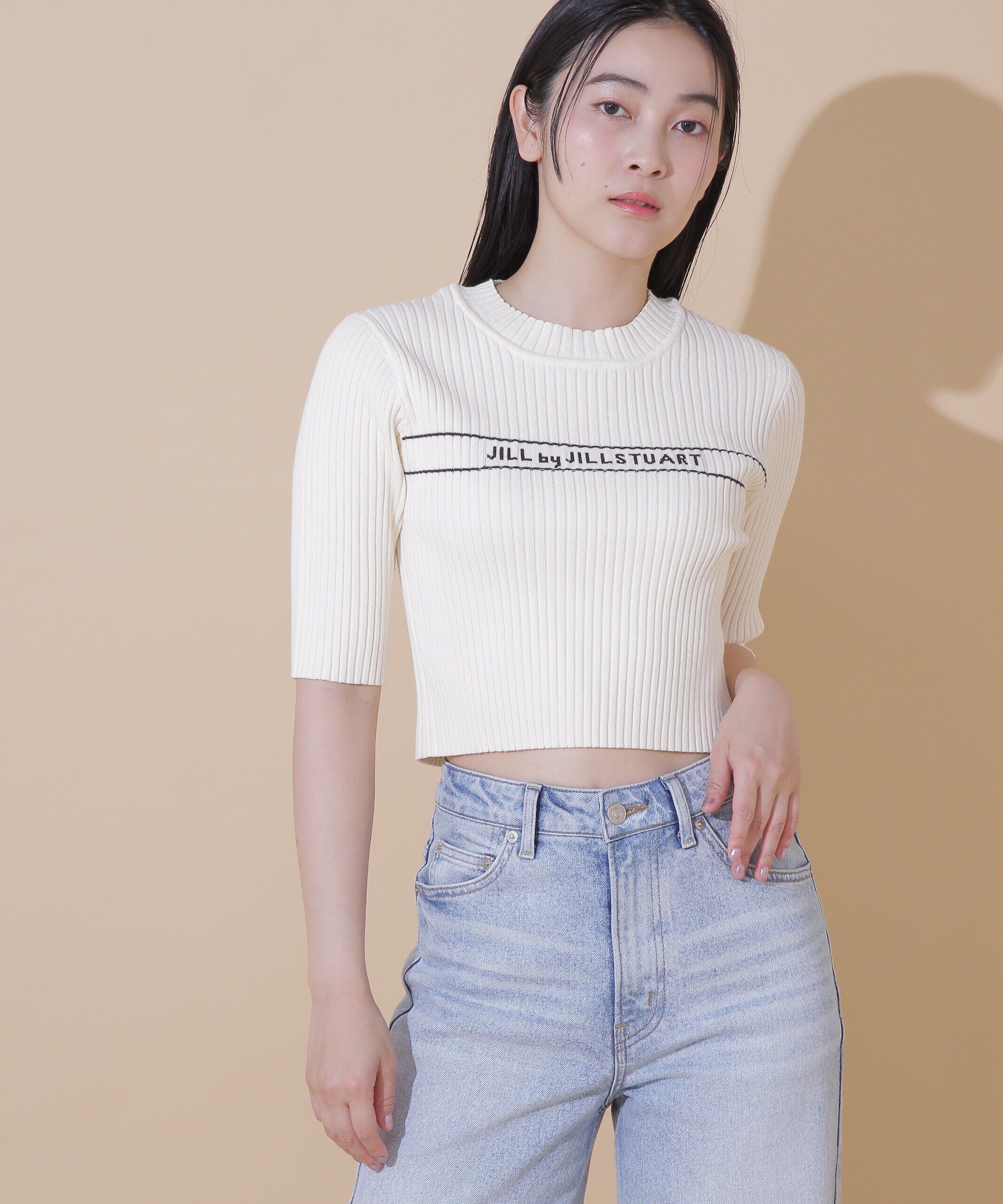  「ロゴジャガードコンパクトニット」|ニット・セーター|