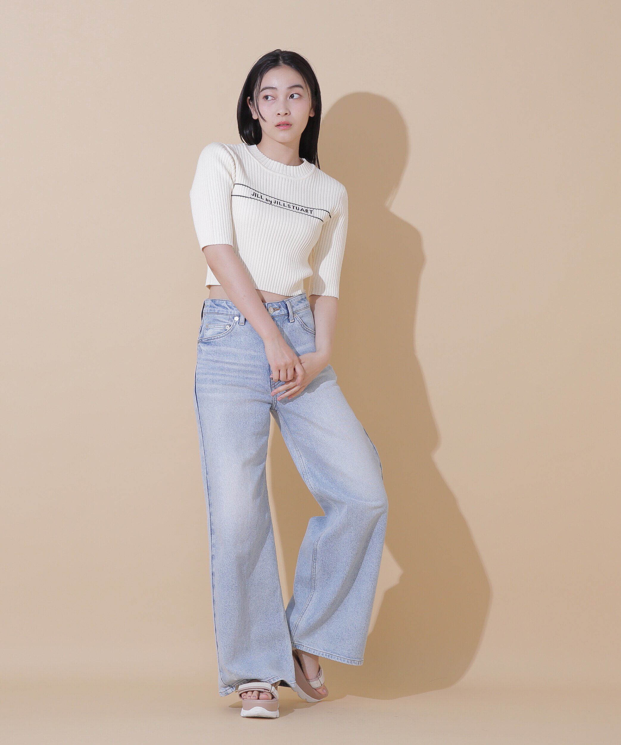  「ロゴジャガードコンパクトニット」|ニット・セーター|