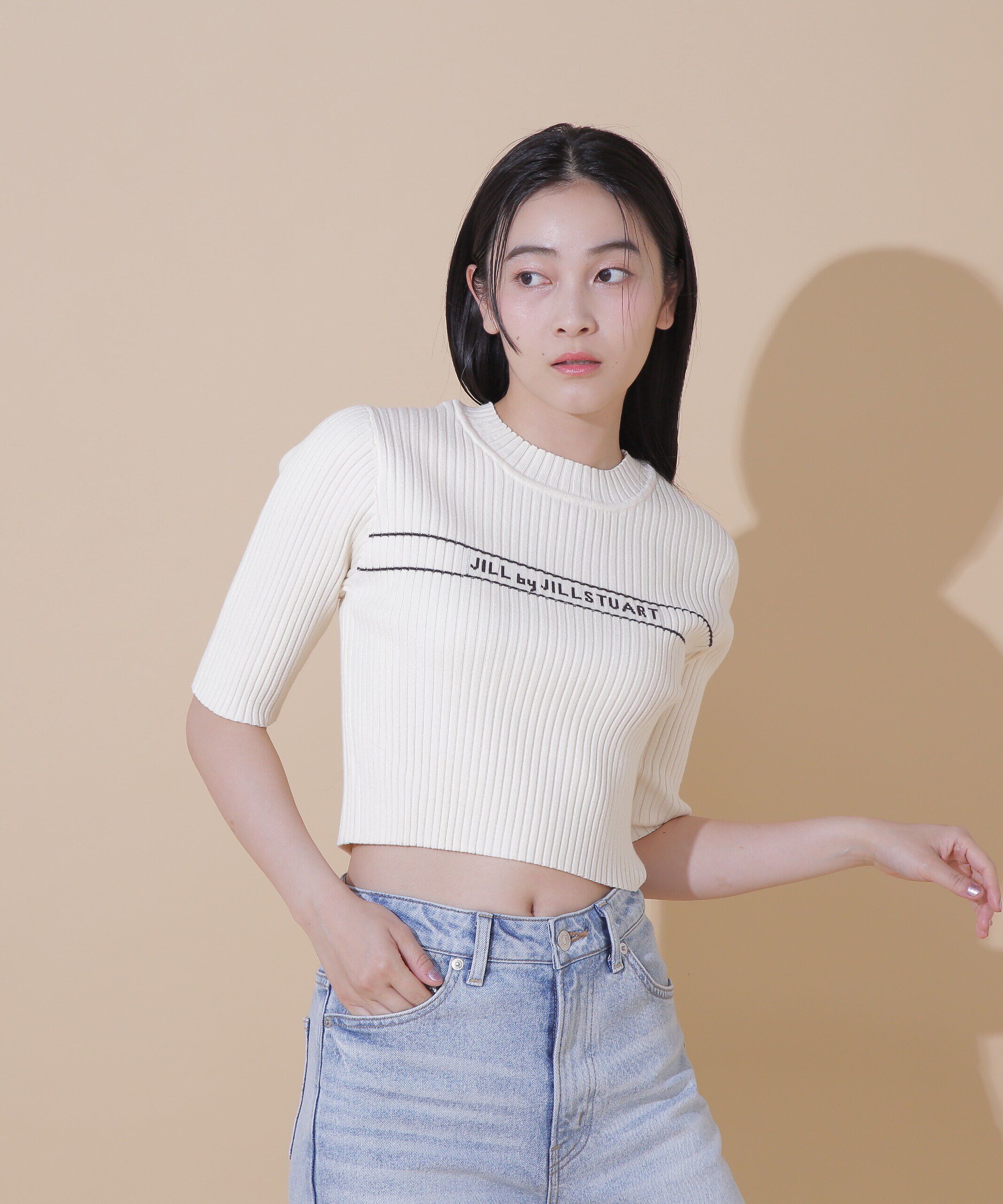  「ロゴジャガードコンパクトニット」|ニット・セーター|