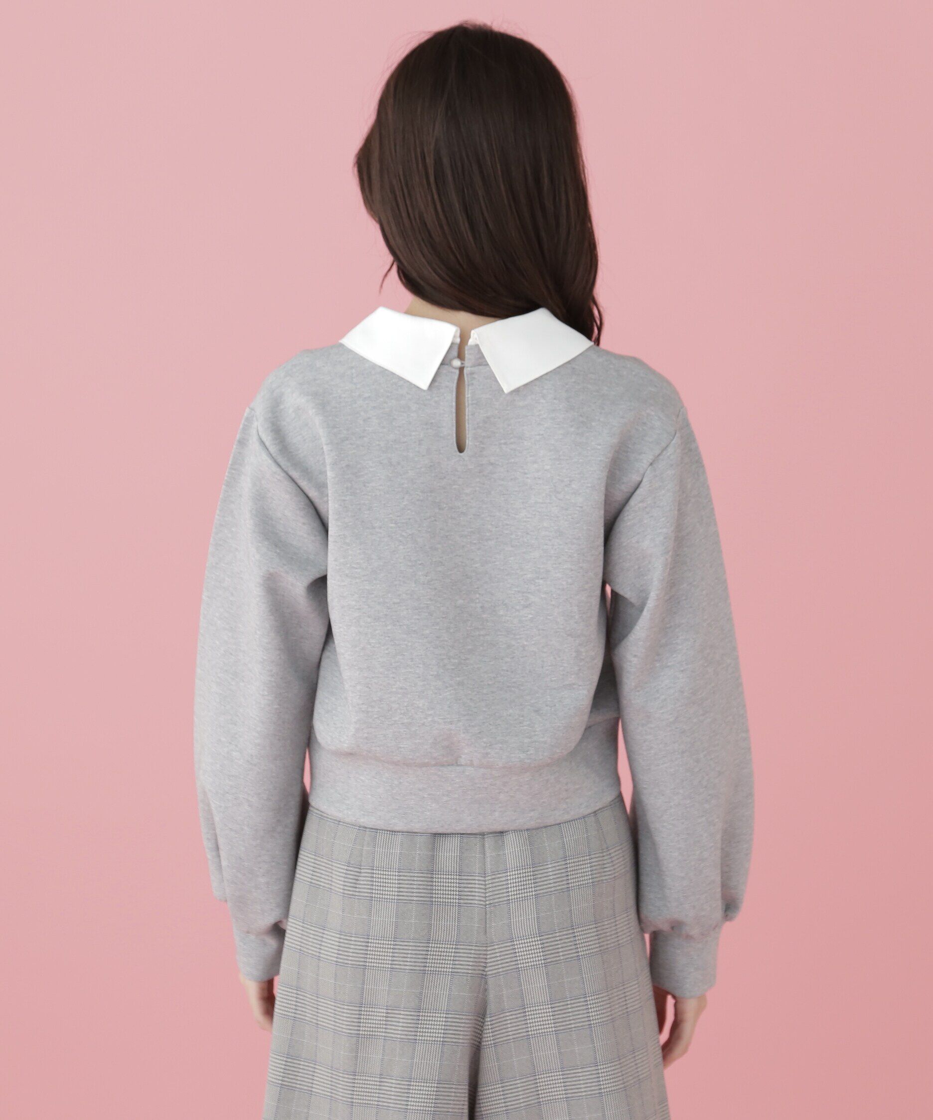  「襟付き2wayビジュースウェット」|Tシャツ・カットソー|