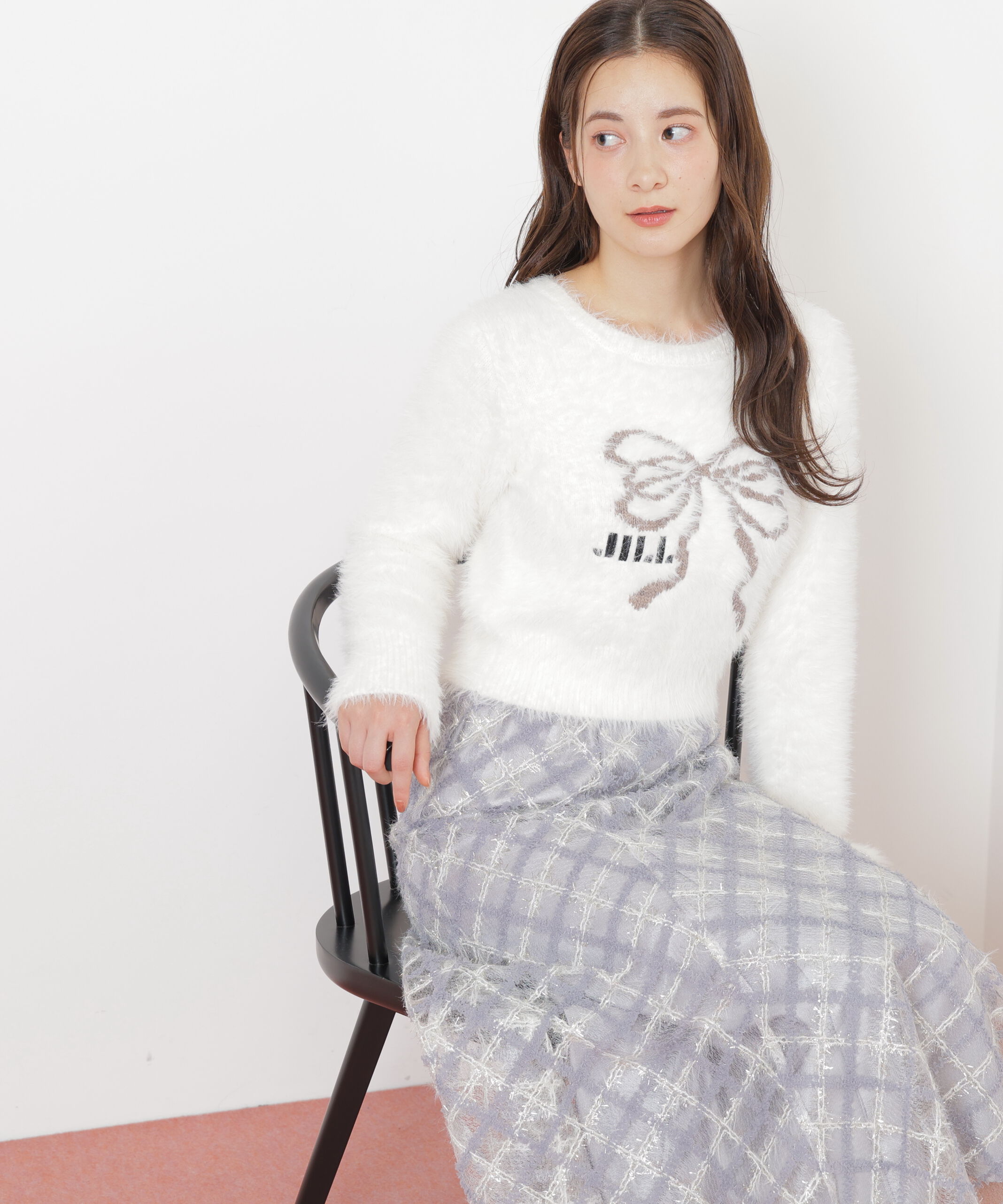  「フェザーリボンジャガードニット」|ニット・セーター|