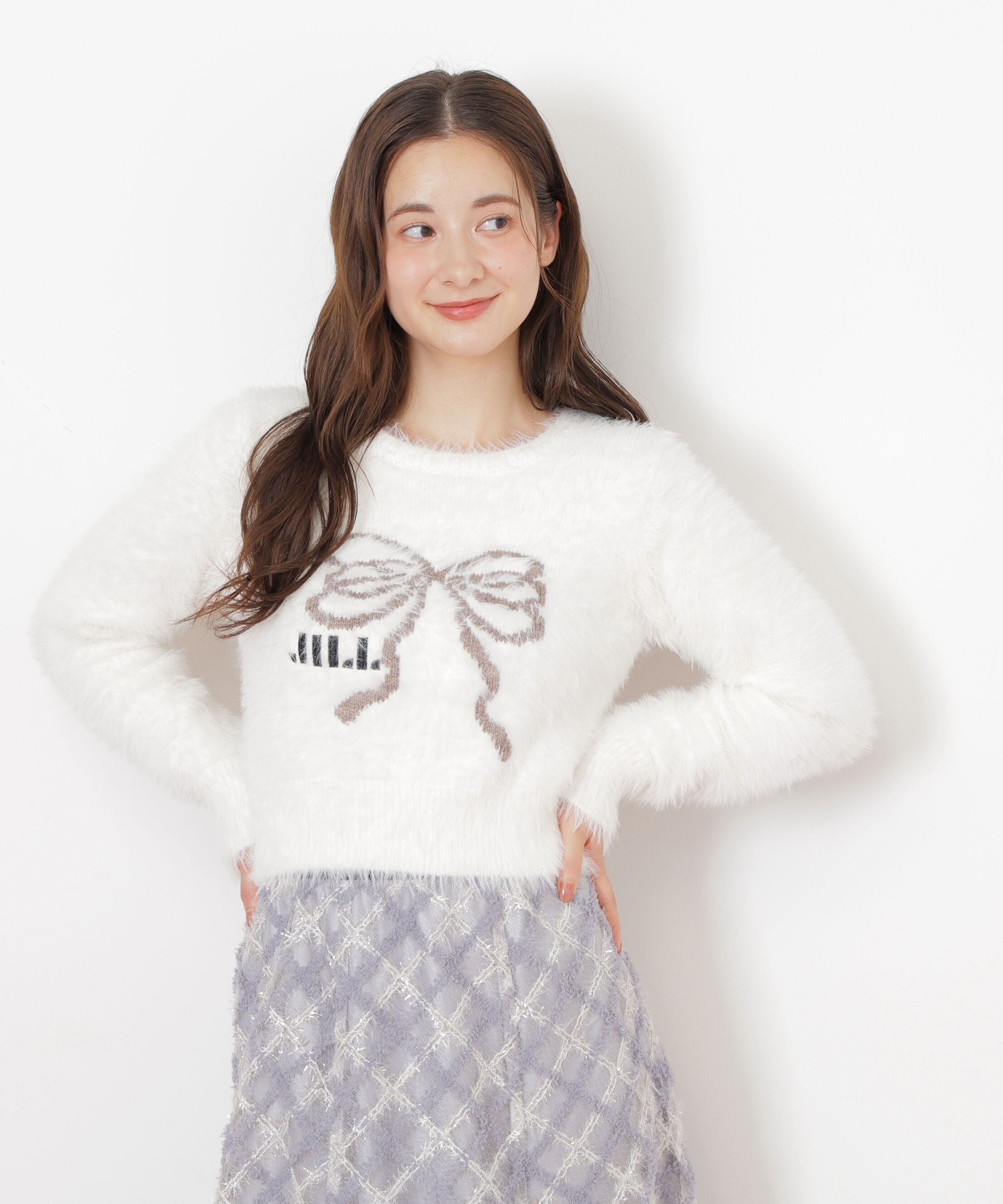  「フェザーリボンジャガードニット」|ニット・セーター|