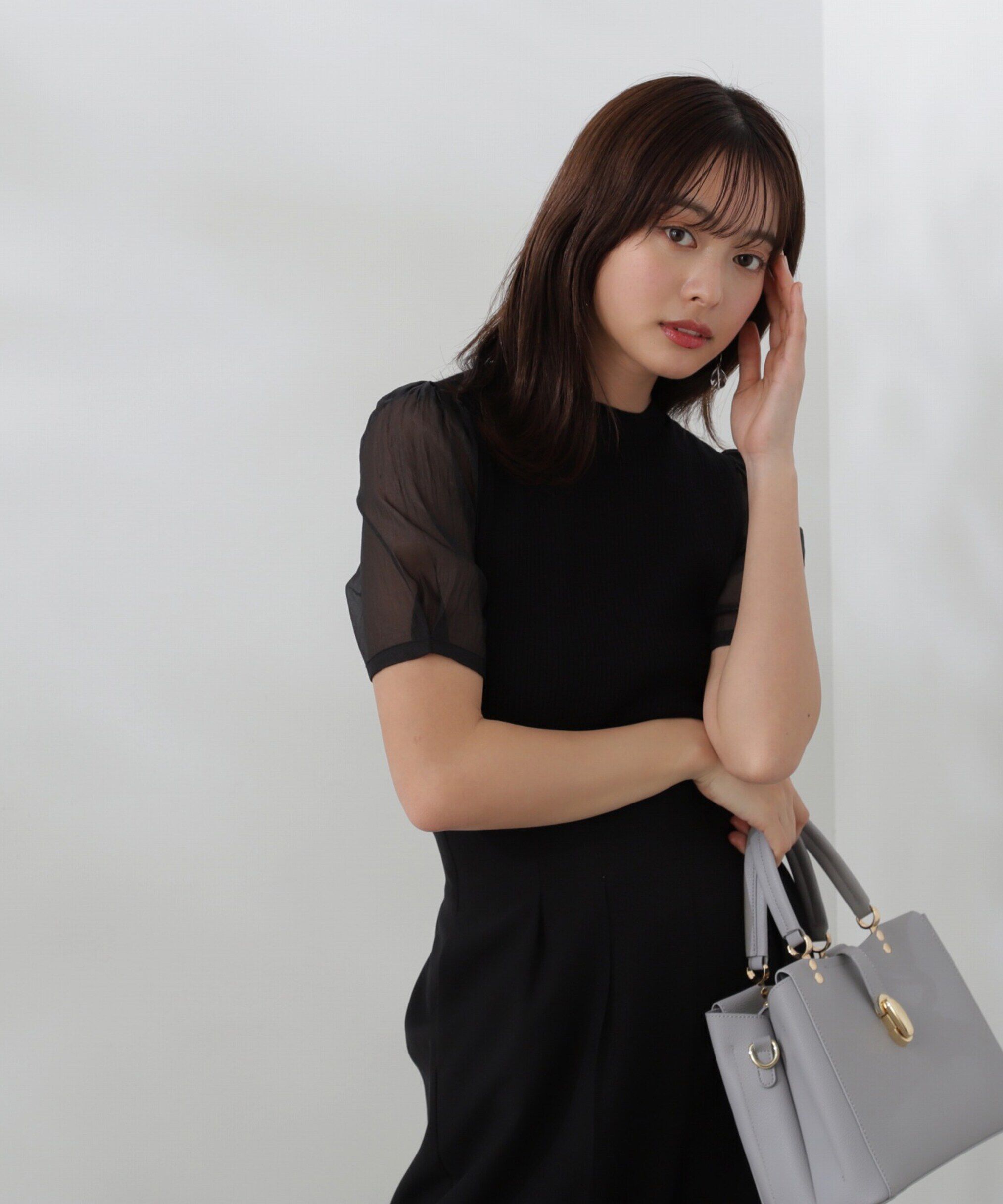 PROPORTION BODY DRESSING「オーガンジースリーブニット」|ニット・セーター|