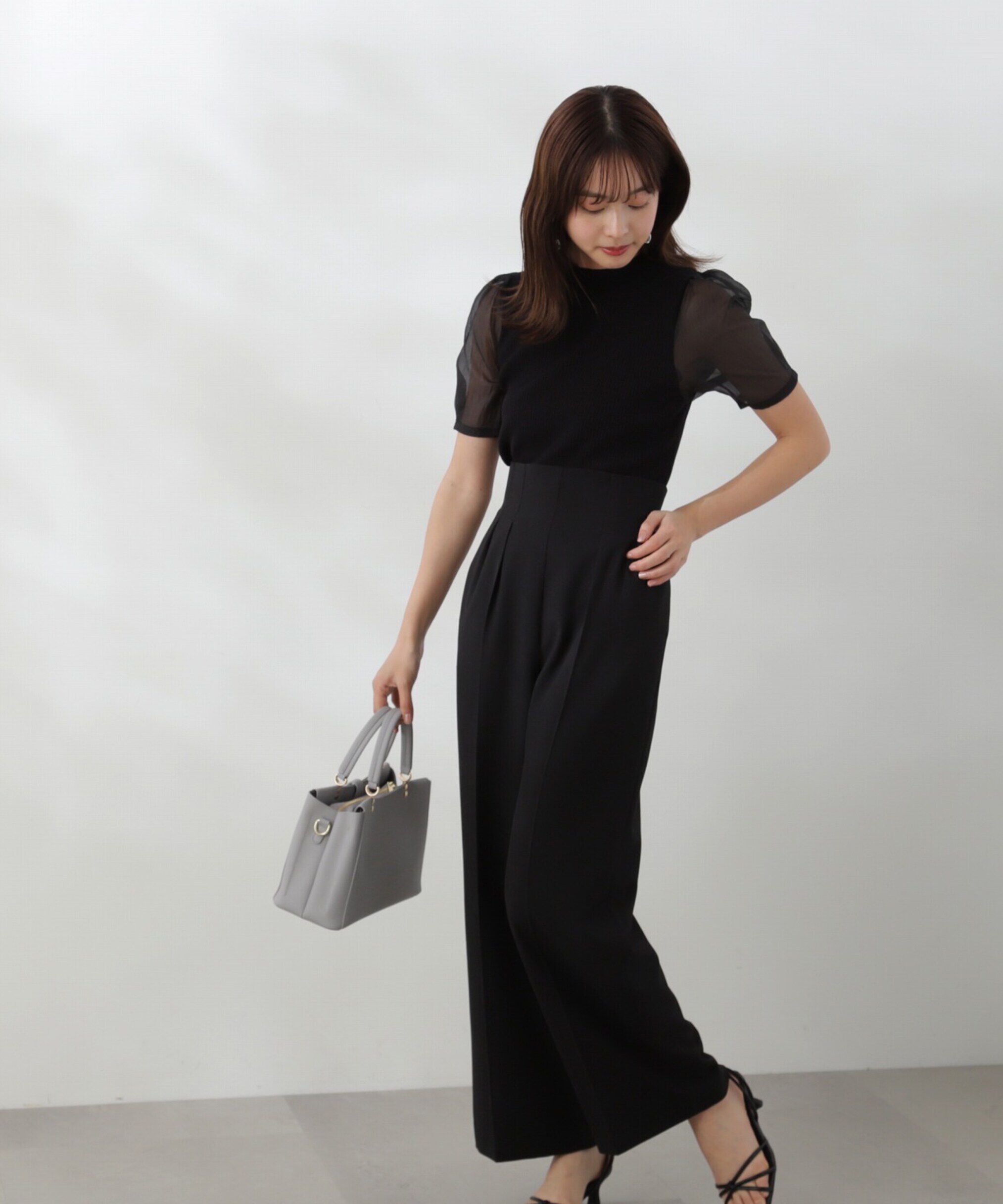 PROPORTION BODY DRESSING「オーガンジースリーブニット」|ニット・セーター|