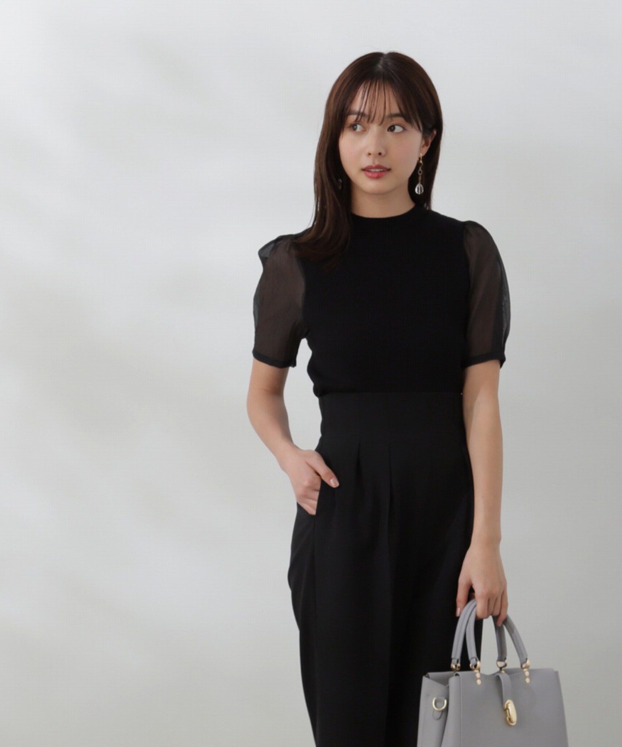 PROPORTION BODY DRESSING「オーガンジースリーブニット」|ニット・セーター|