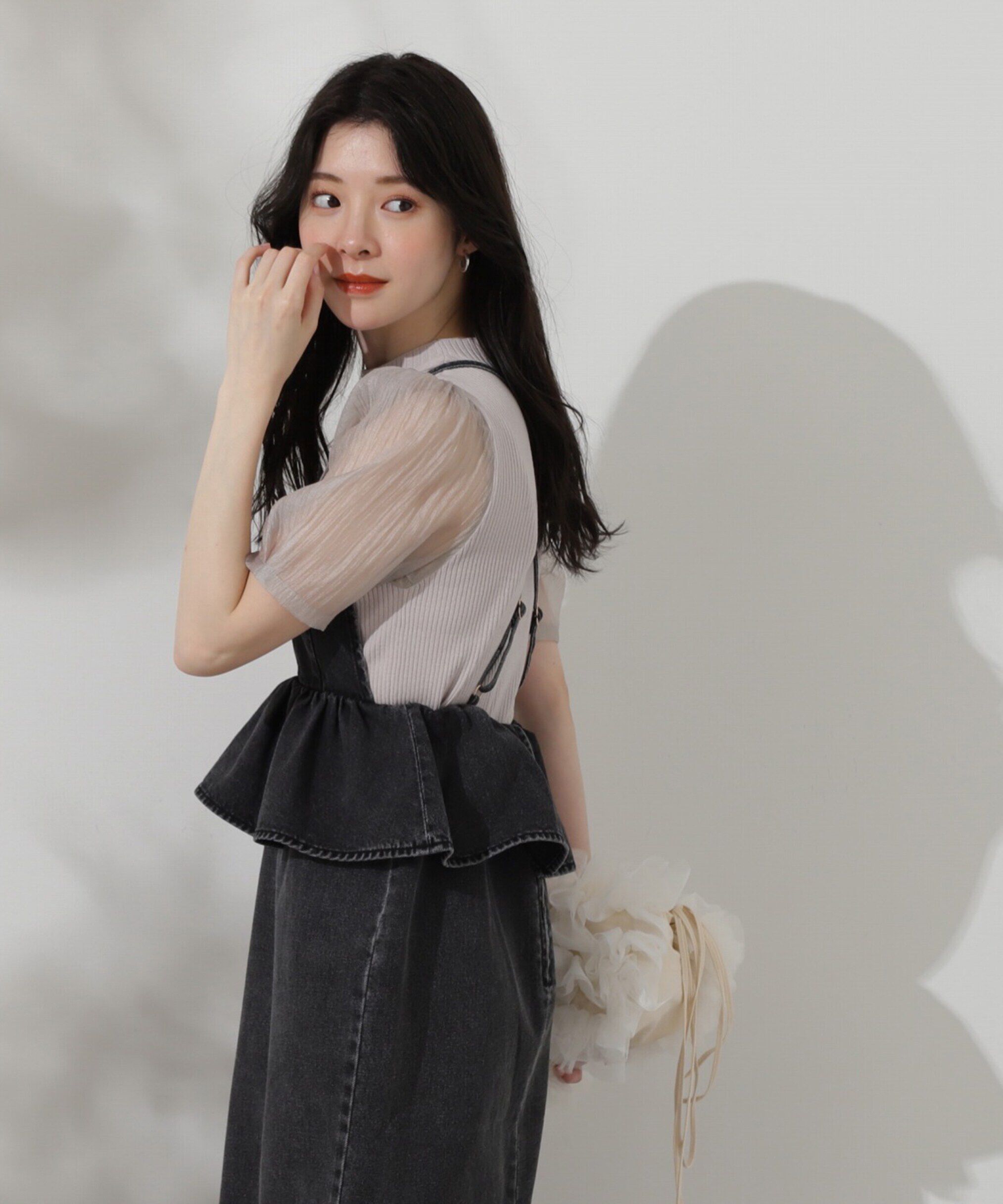 PROPORTION BODY DRESSING「オーガンジースリーブニット」|ニット・セーター|