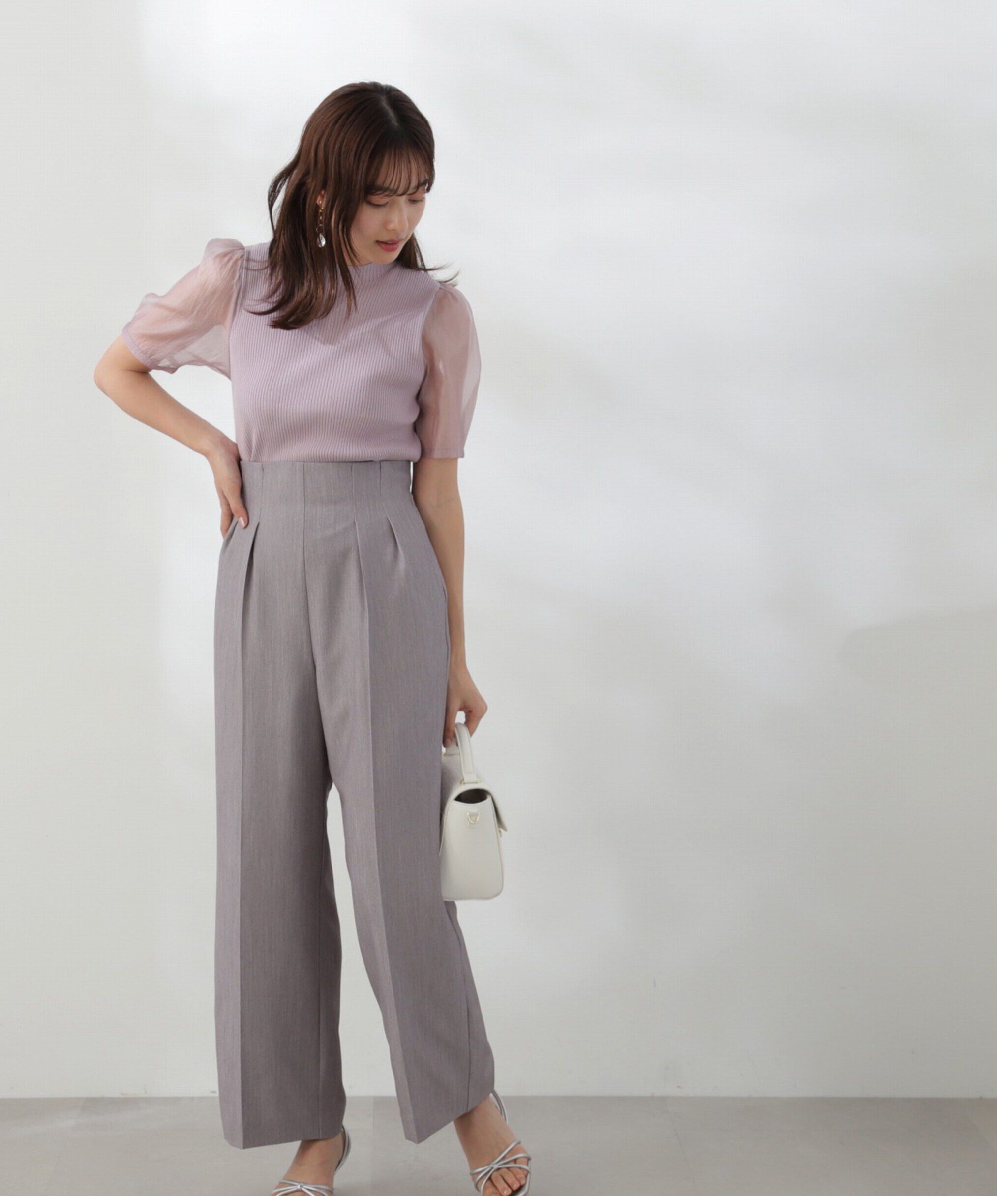 PROPORTION BODY DRESSING「オーガンジースリーブニット」|ニット・セーター|