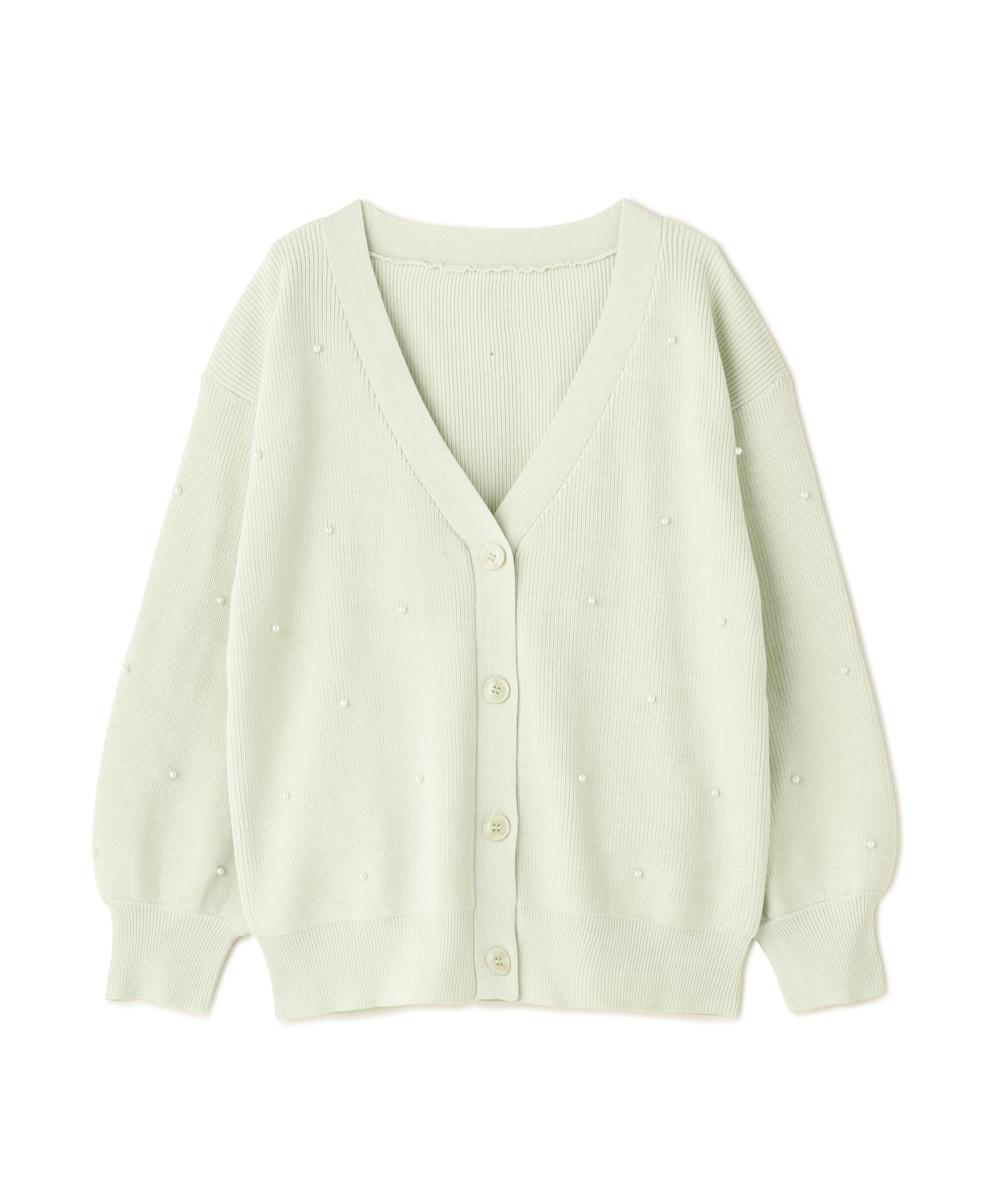 PROPORTION BODY DRESSING「《EDIT COLOGNE》パール調付きルーズカーディガン」|カーディガン|