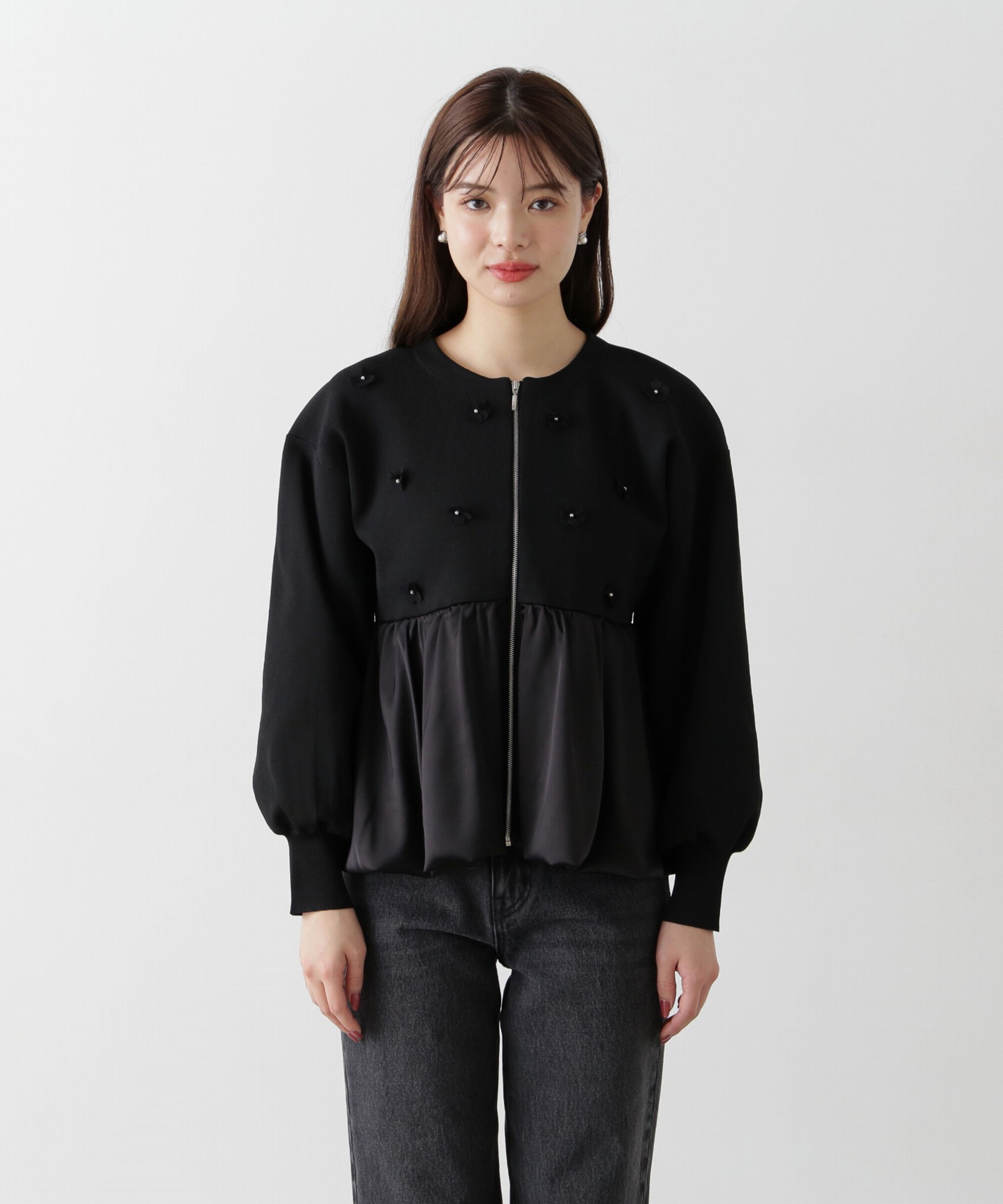 PROPORTION BODY DRESSING「バルーンニットブルゾン」|カーディガン|