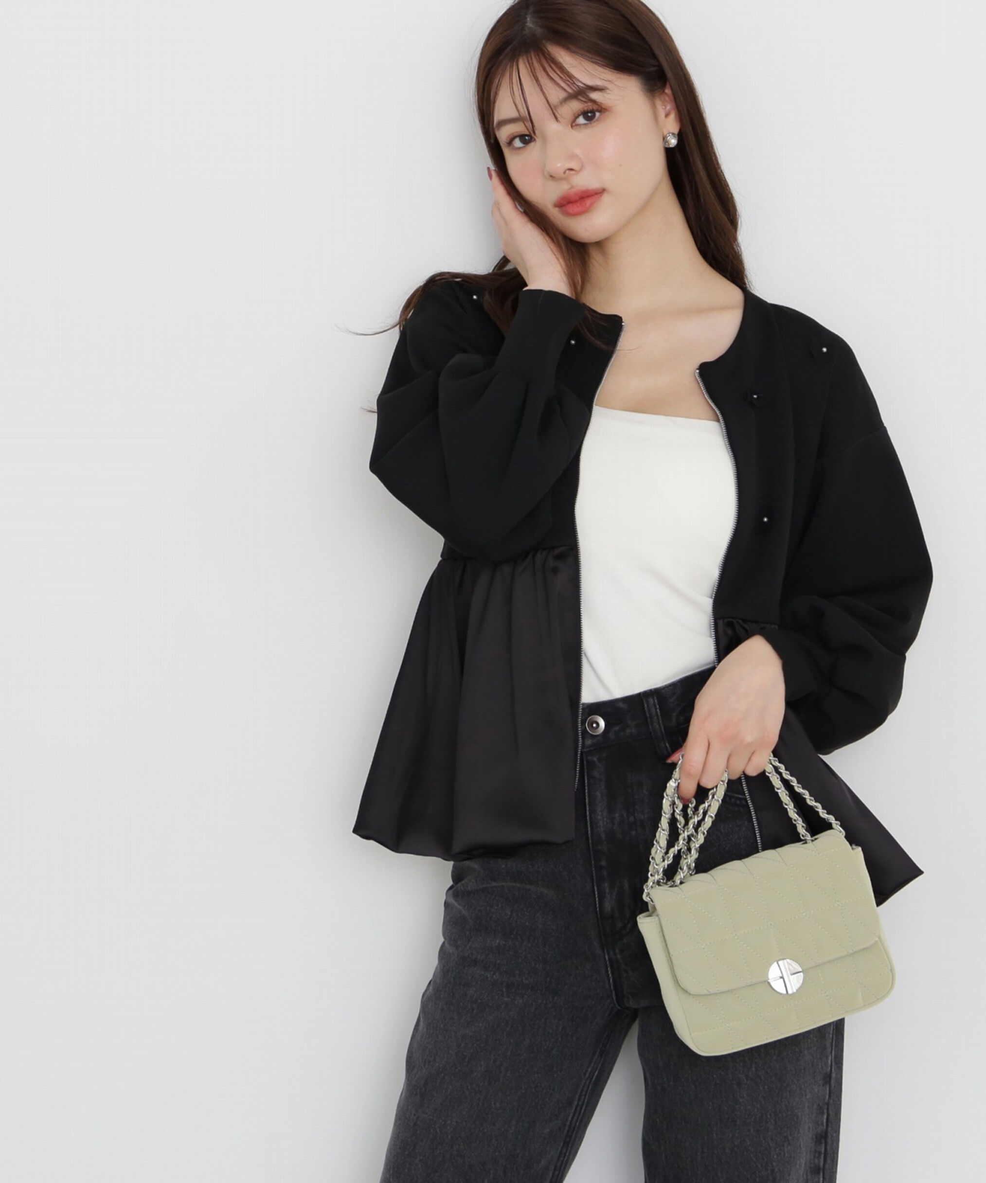 PROPORTION BODY DRESSING「バルーンニットブルゾン」|カーディガン|