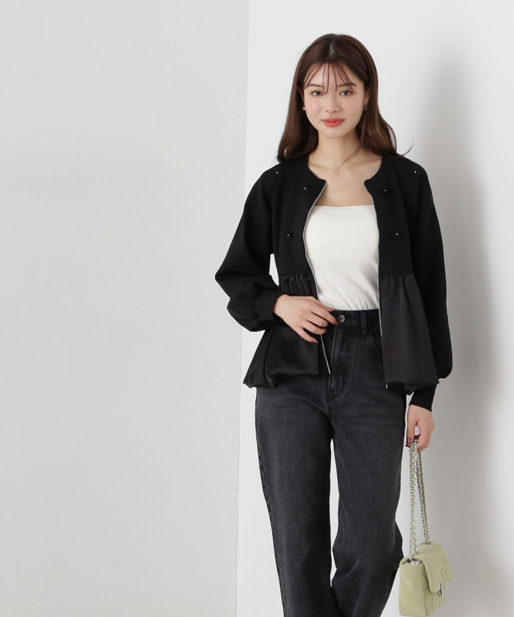 PROPORTION BODY DRESSING「バルーンニットブルゾン」|カーディガン|