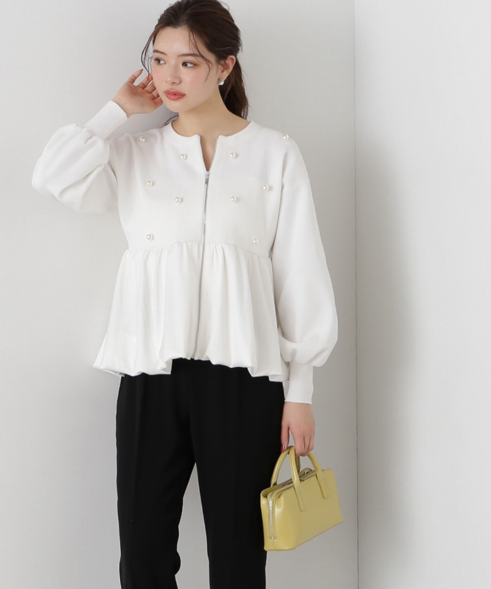 PROPORTION BODY DRESSING「バルーンニットブルゾン」|カーディガン|