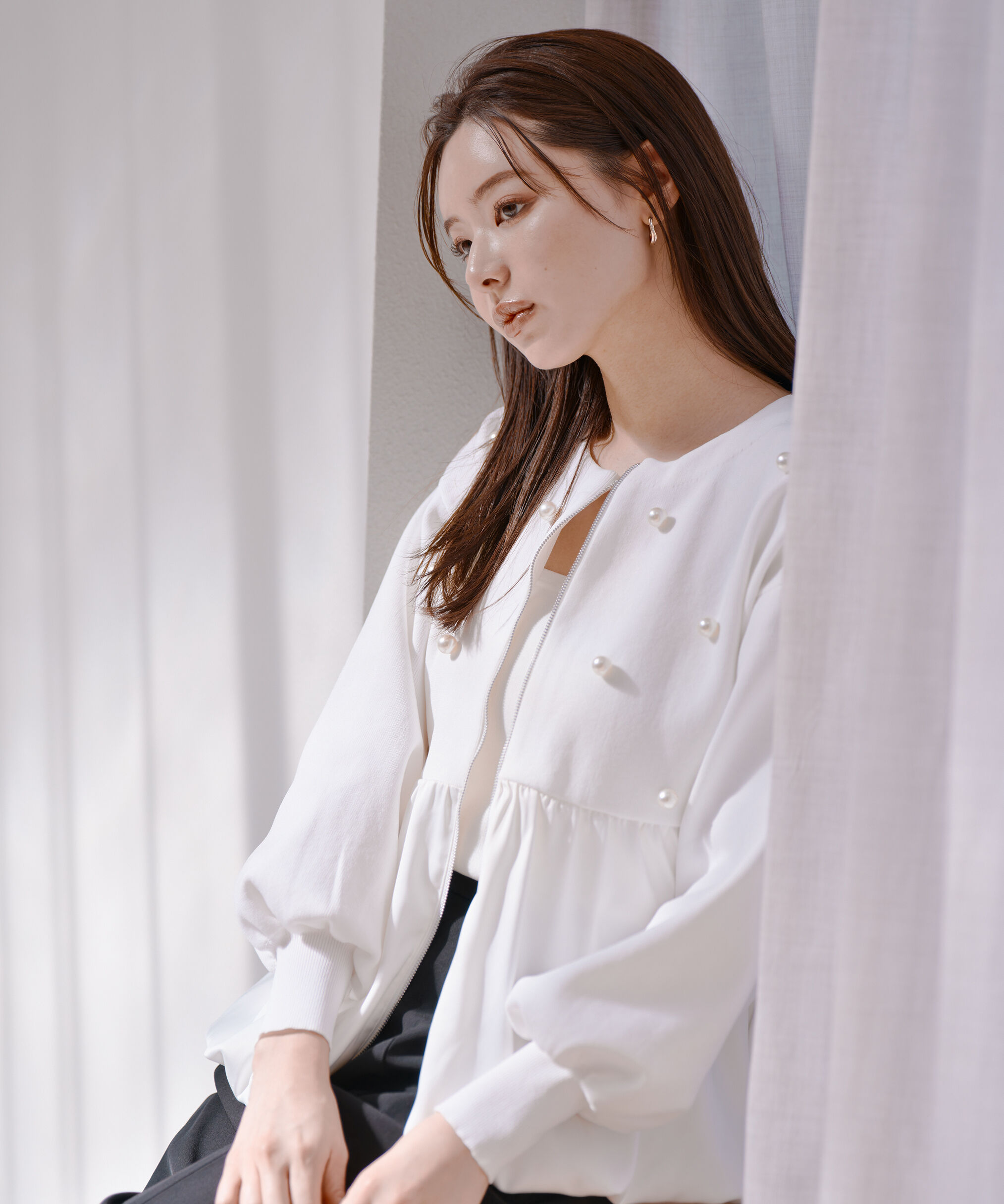 PROPORTION BODY DRESSING「バルーンニットブルゾン」|カーディガン|