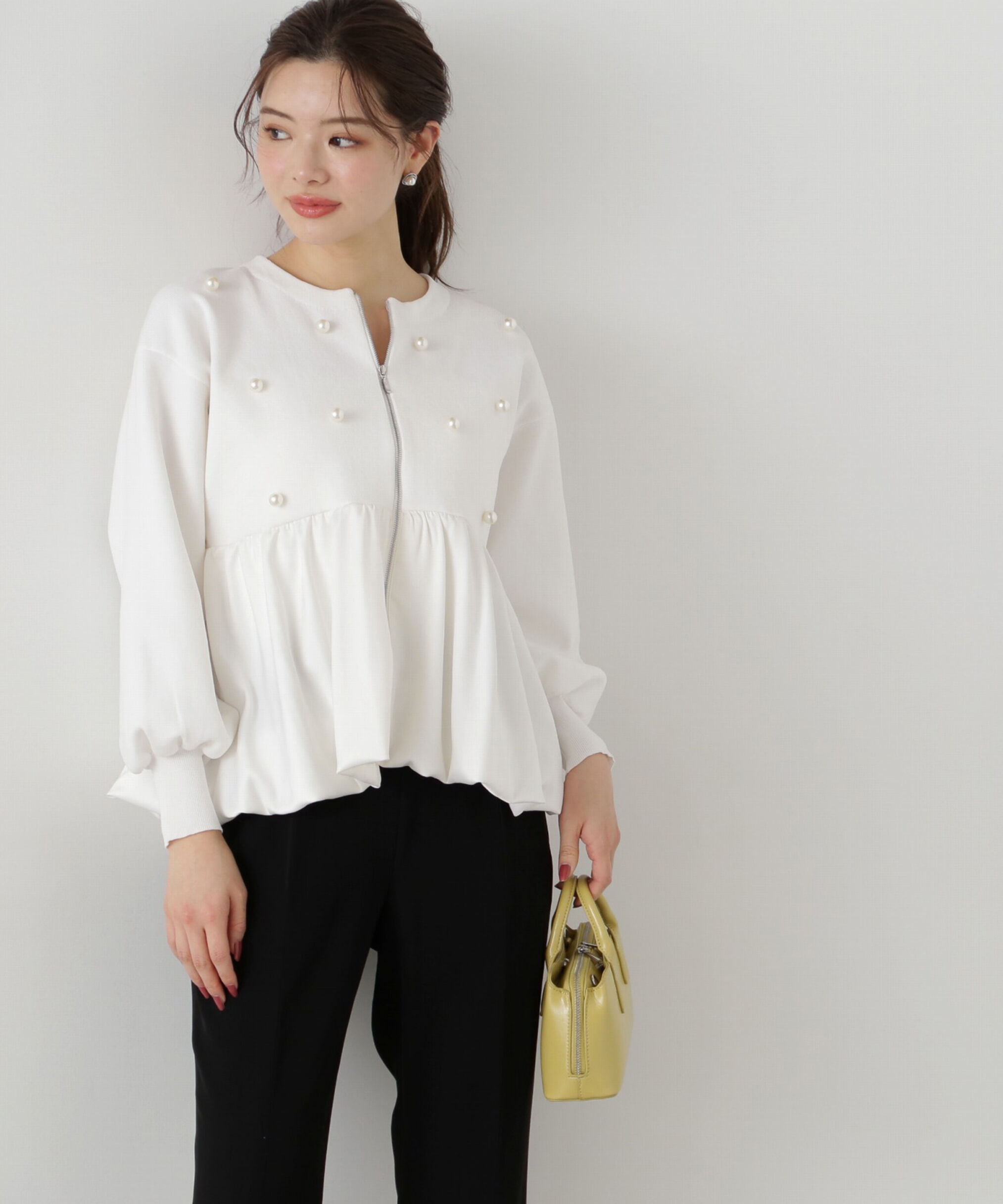 PROPORTION BODY DRESSING「バルーンニットブルゾン」|カーディガン|